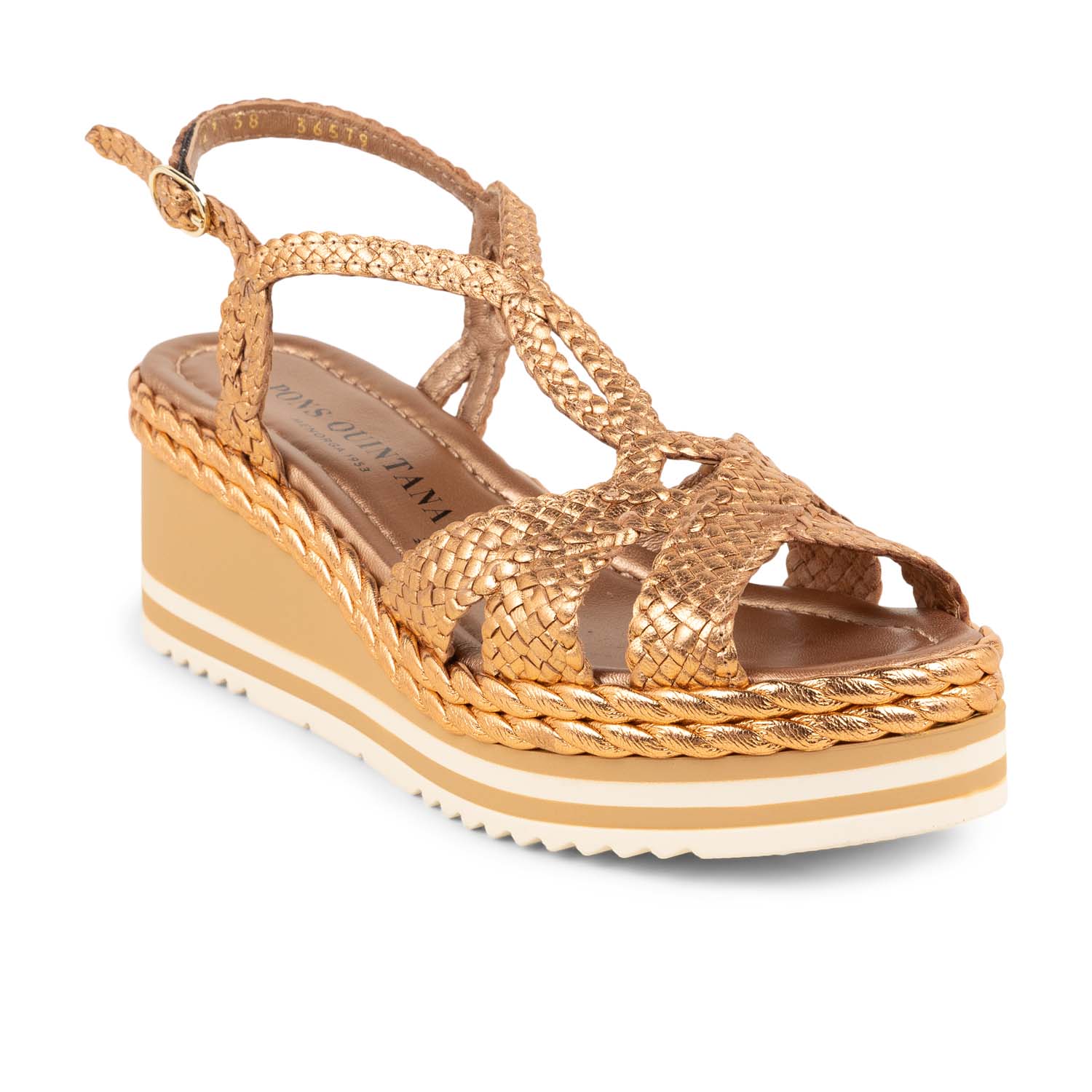 Sandales Femme PONS QUINTANA POMALO Or/Bronze