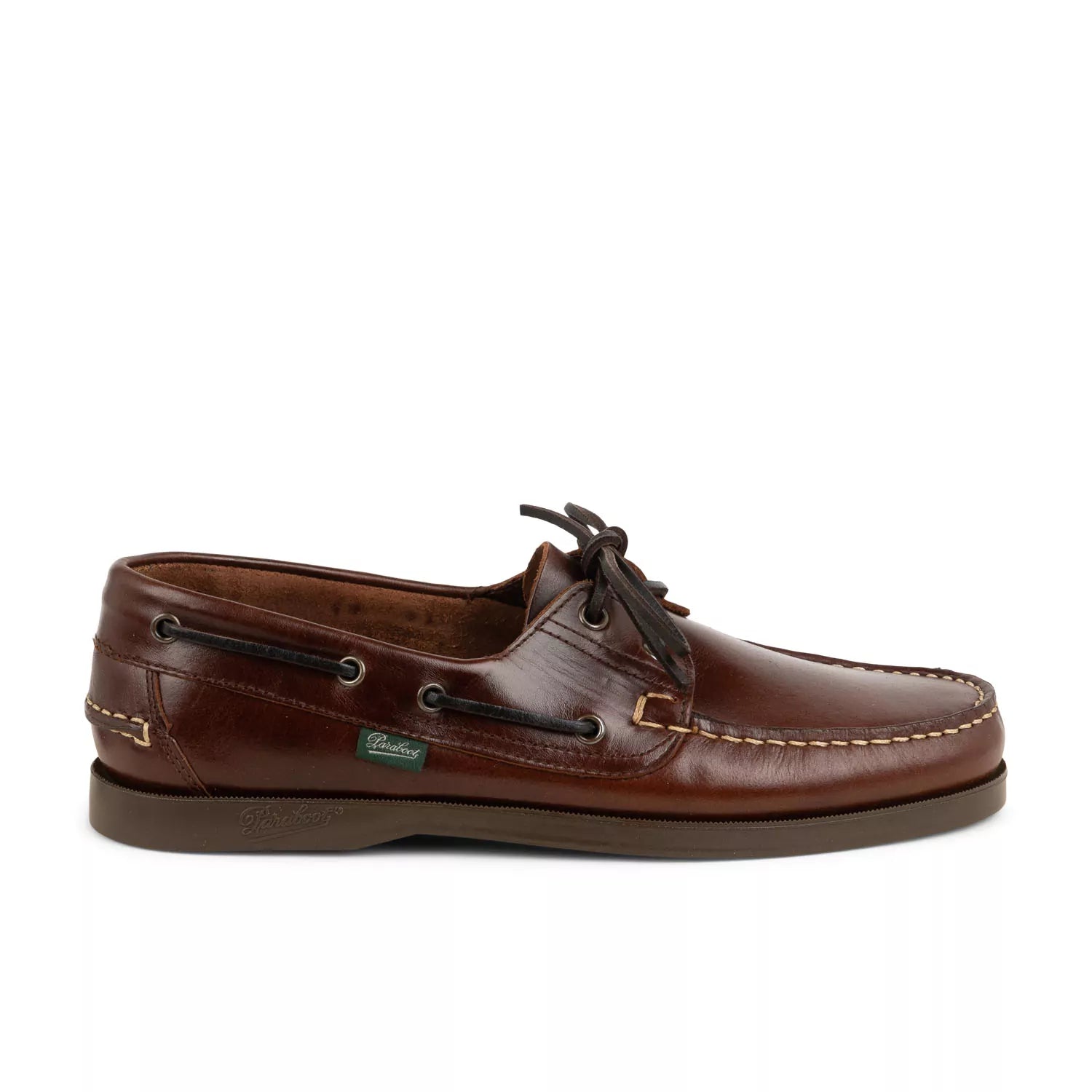 Chaussures bateau Homme PARABOOT BARTH FONCE Marron