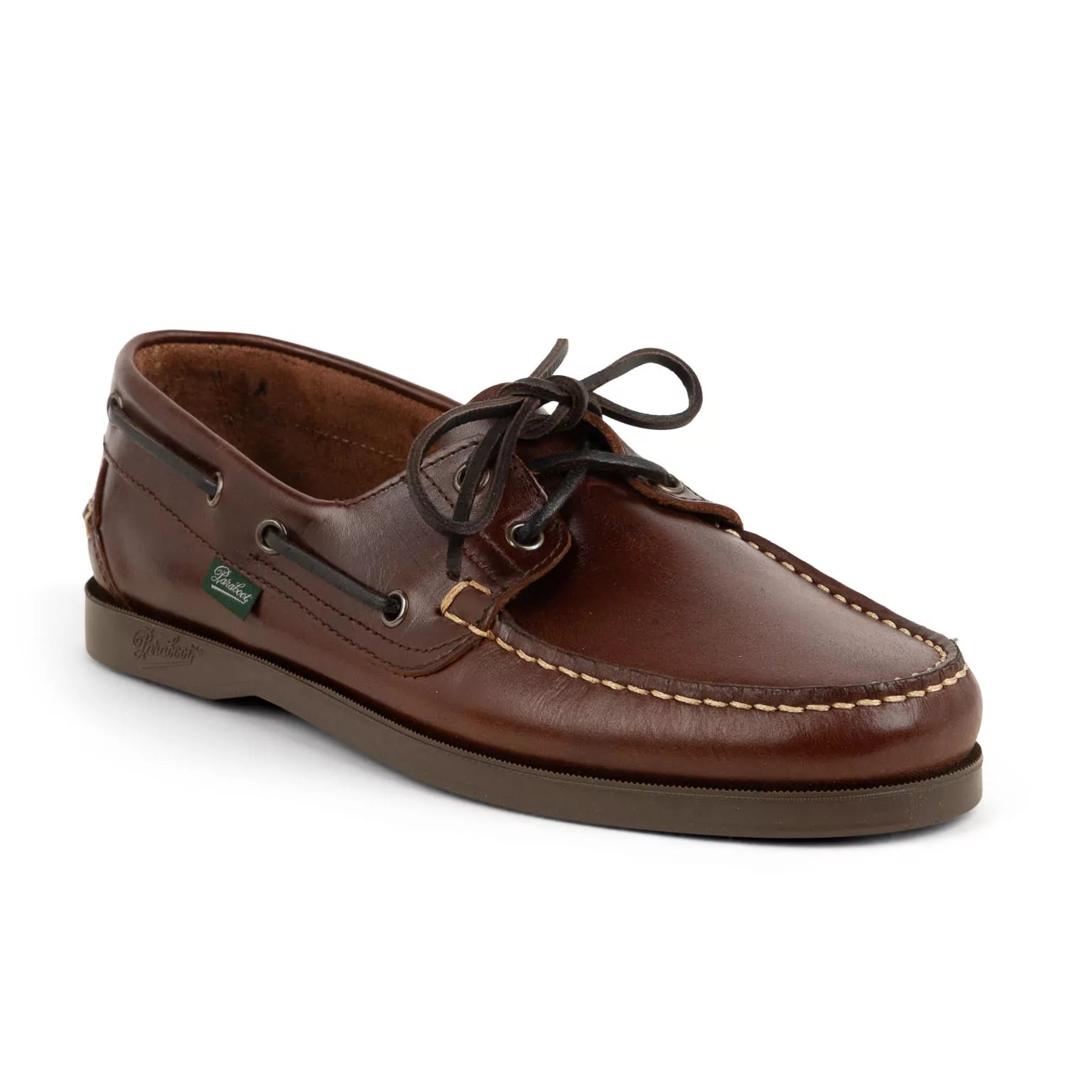 Chaussures bateau Homme PARABOOT BARTH FONCE Marron