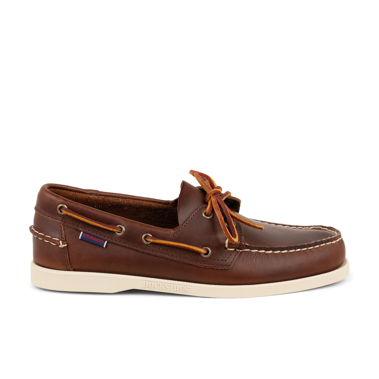 Chaussures bateau Homme SEBAGO DOCKSIDES PORTLAND WAXED Marron