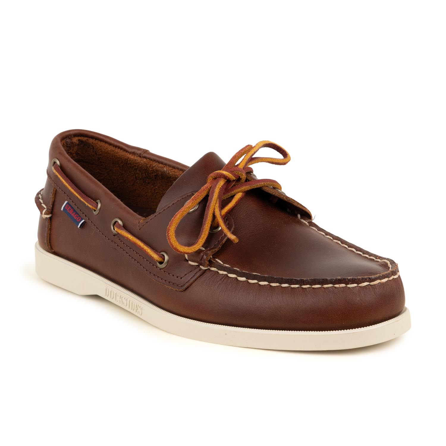 Chaussures bateau Homme SEBAGO DOCKSIDES PORTLAND WAXED Marron