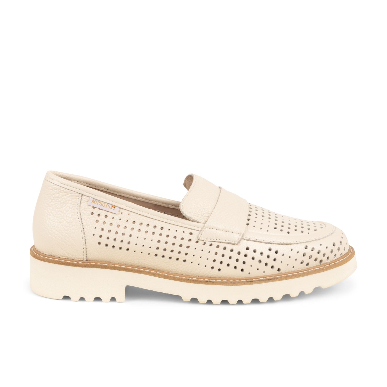Mocassins Femme MEPHISTO STESSY Beige