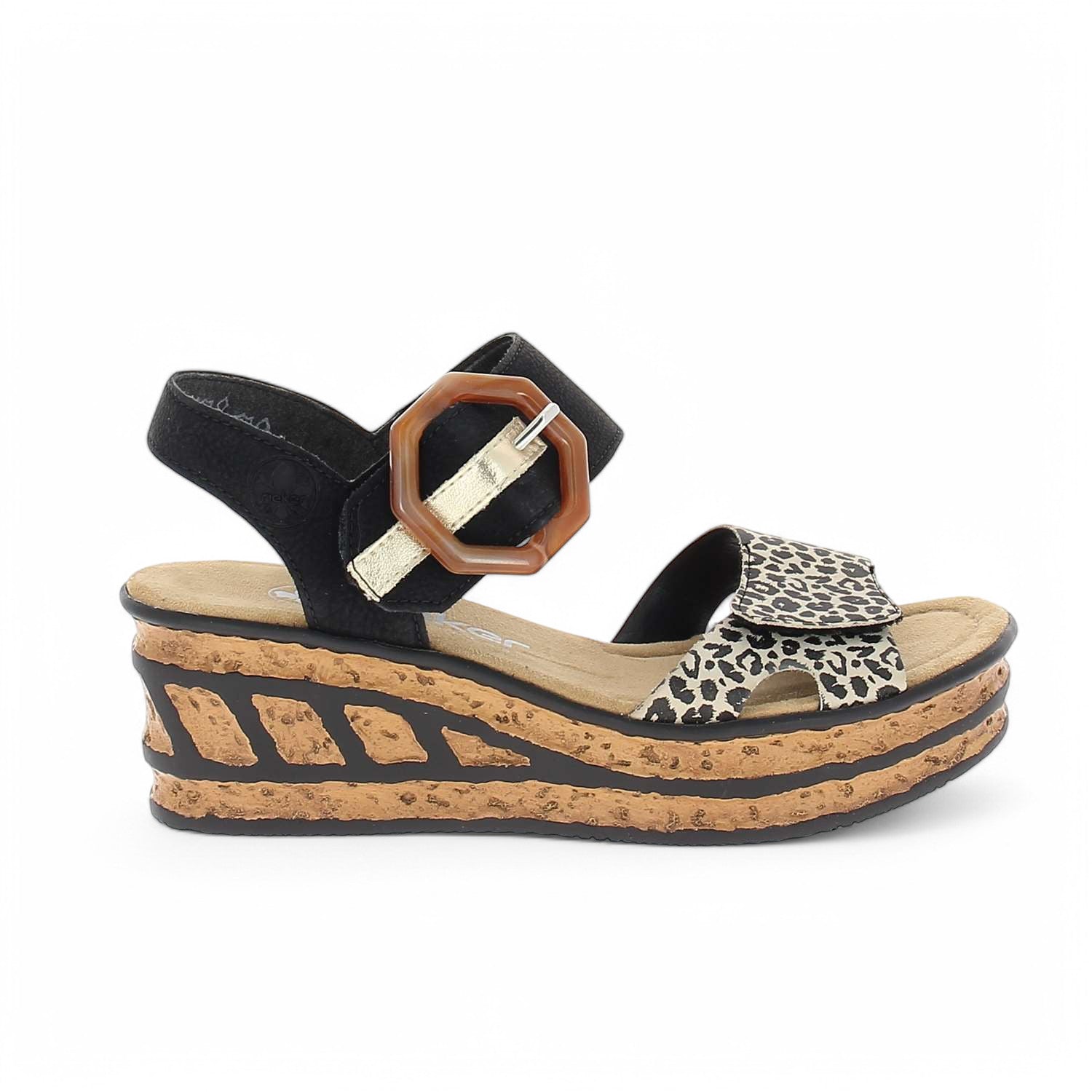 Sandales Femme RIEKER RIPERE Noir
