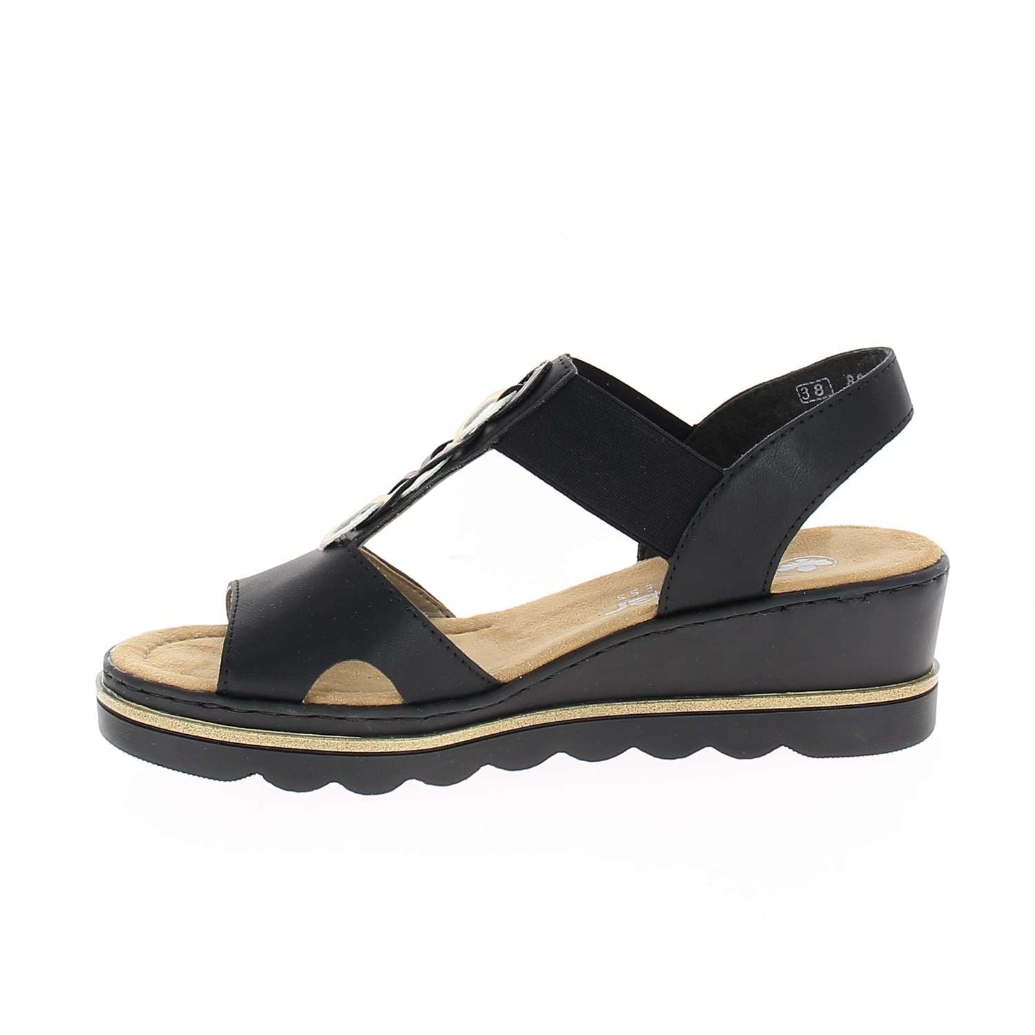 Sandales Femme RIEKER RIPOLI Noir