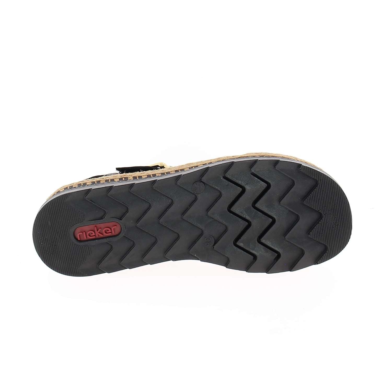 Sandales Femme RIEKER V7955 - RIZENO Noir
