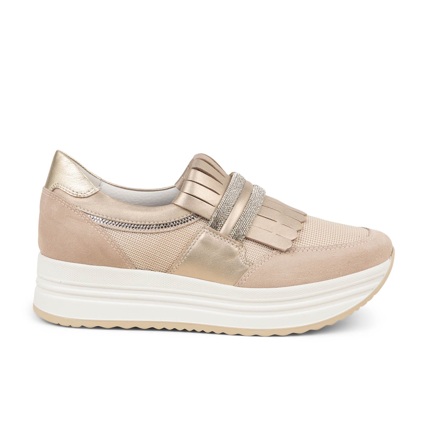 Baskets Femme NEROGIARDINI NEROFRANGE Beige