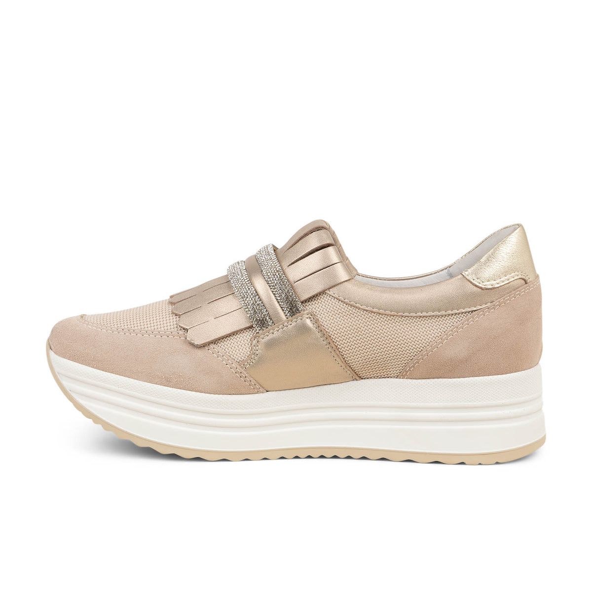 Baskets Femme NEROGIARDINI NEROFRANGE Beige