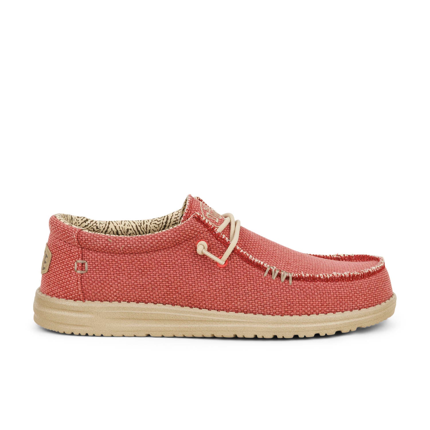 Chaussures bateau Homme HEYDUDE WALLY BRAIDED Rouge