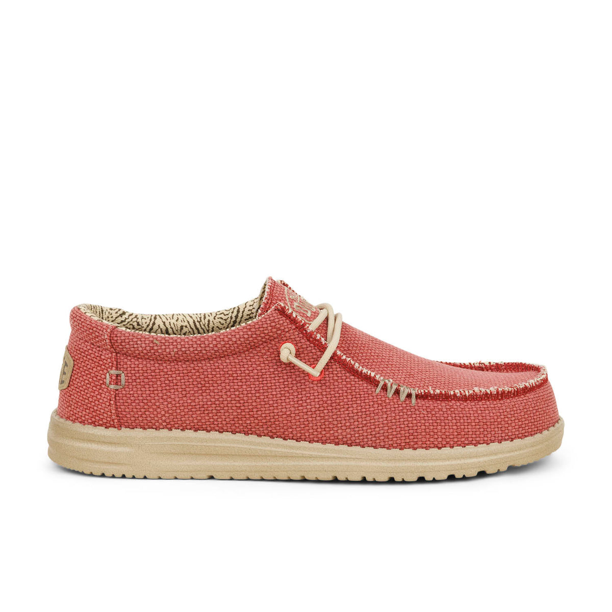 Chaussures bateau Homme HEYDUDE WALLY BRAIDED Rouge