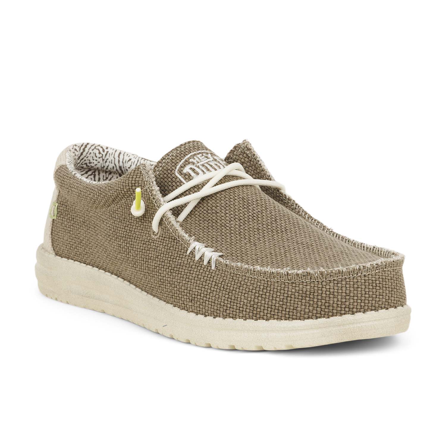 Chaussures bateau Homme HEYDUDE WALLY BRAIDED Kaki