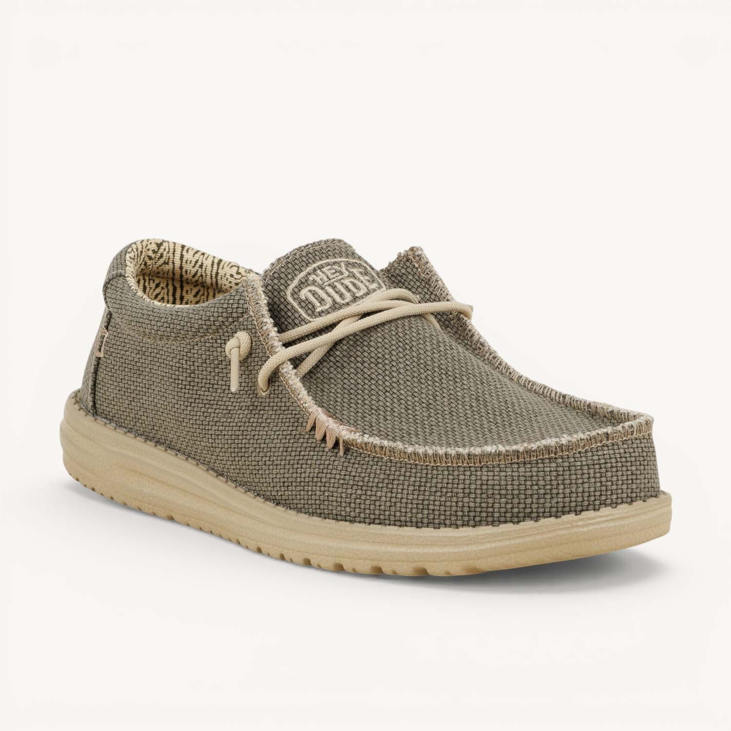 Chaussures bateau Homme HEYDUDE WALLY BRAIDED Vert