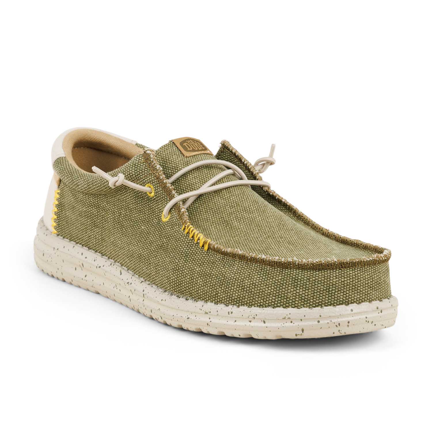 Chaussures bateau Homme HEYDUDE WALLY COAST LINE JUTE Kaki