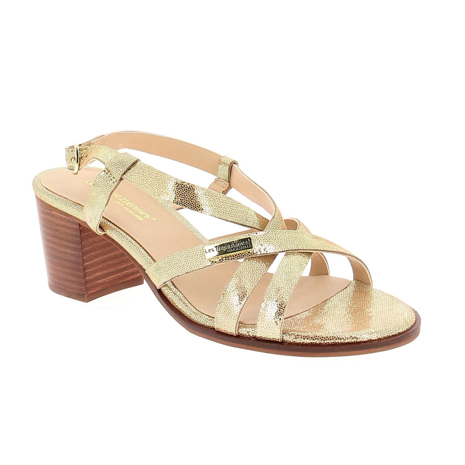 Sandales Femme LES TROPEZIENNES LYMA Or/Bronze