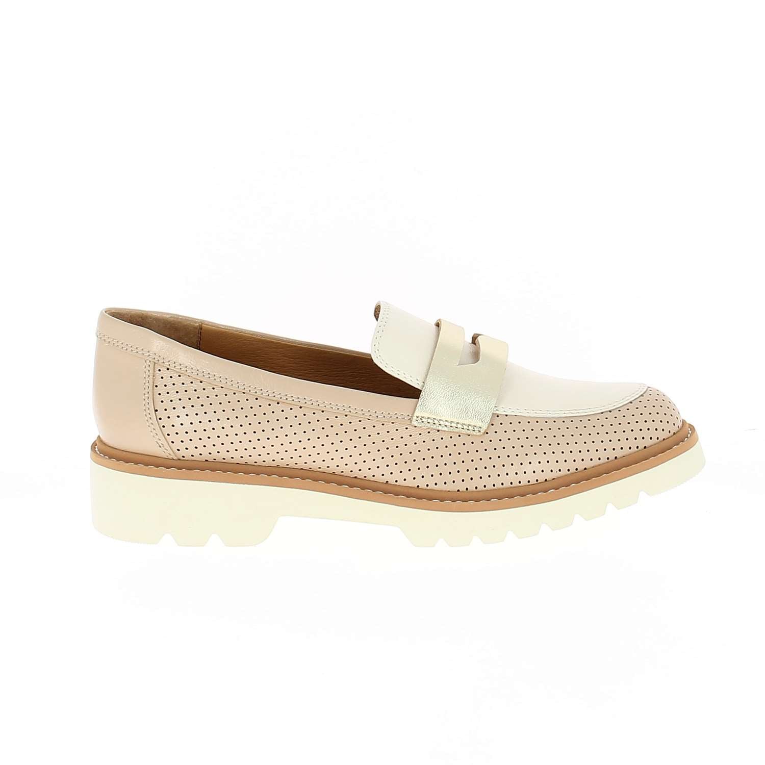 Mocassins Femme FUGITIVE CYCLO Beige