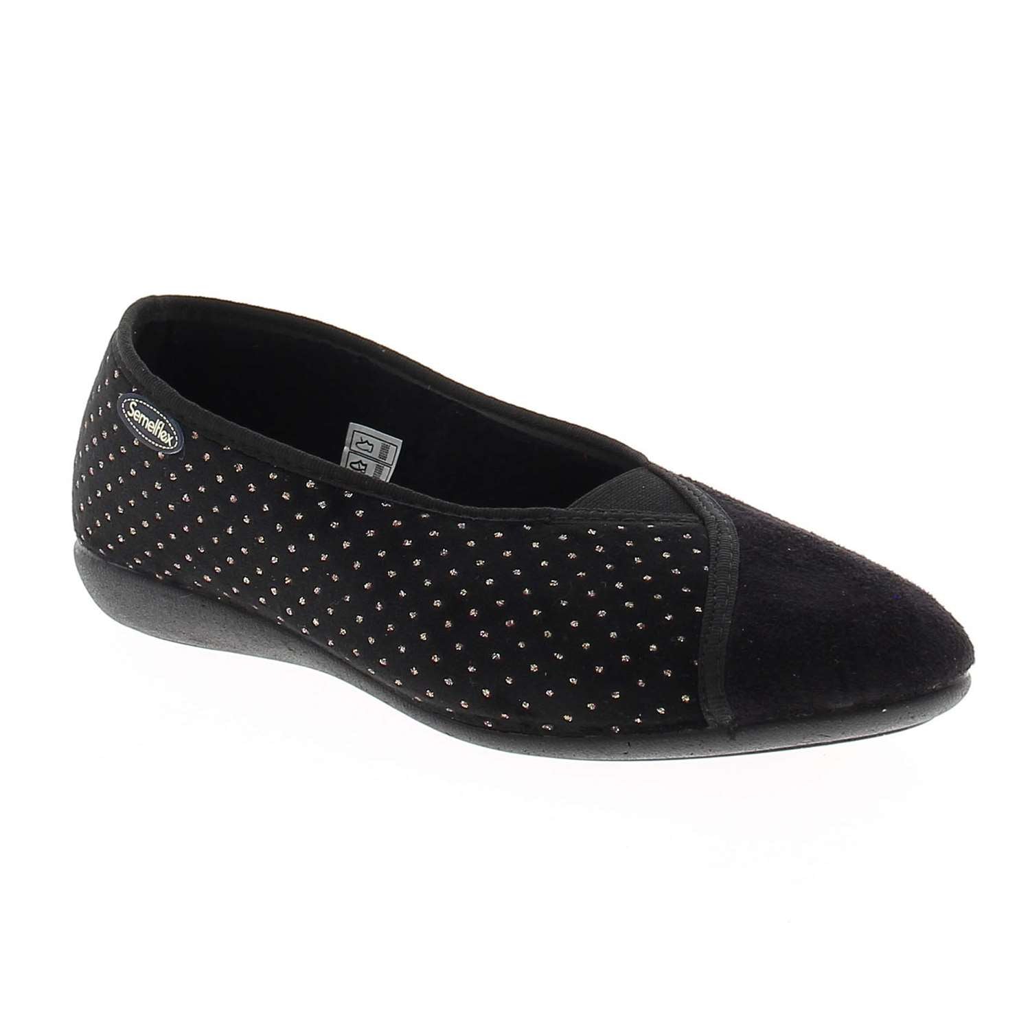 Chaussons Femme SEMELFLEX TOPAZ Noir