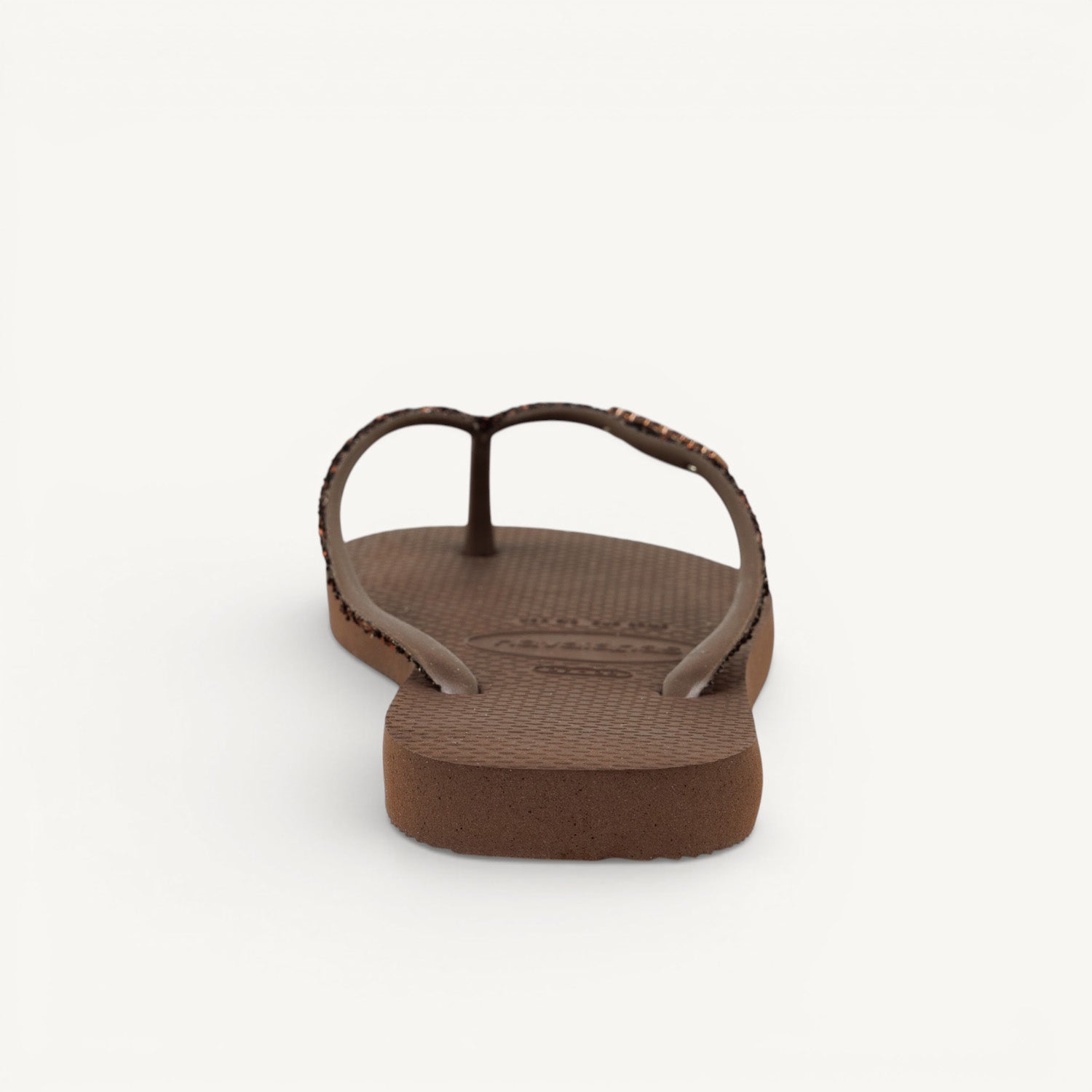 Tongs et crocs Femme HAVAIANAS GLITTER II Marron