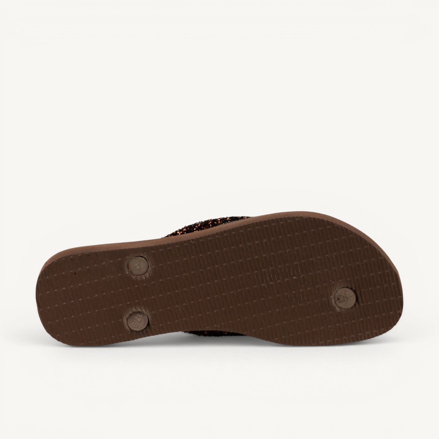 Tongs et crocs Femme HAVAIANAS GLITTER II Marron