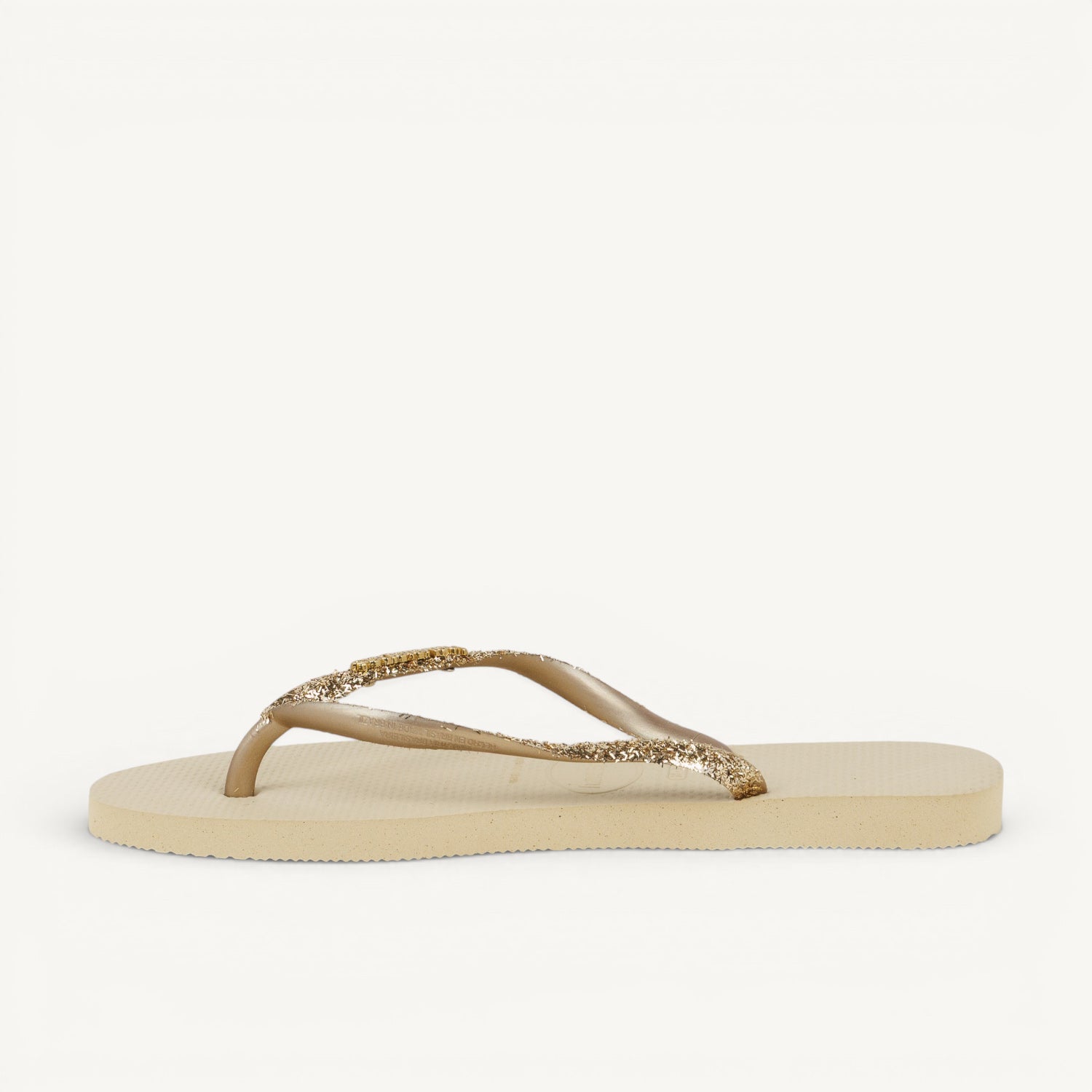 Tongs et crocs Femme HAVAIANAS GLITTER II Or/Bronze