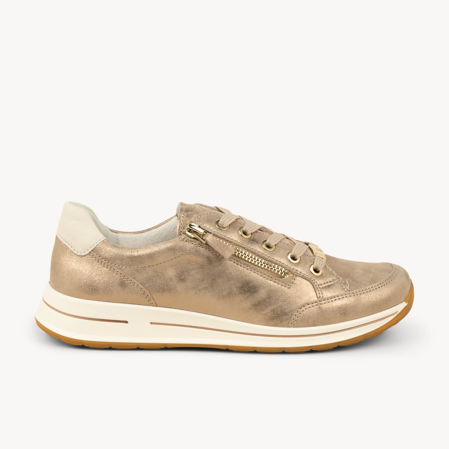 Baskets Femme ARA ALBIBI Or/Bronze