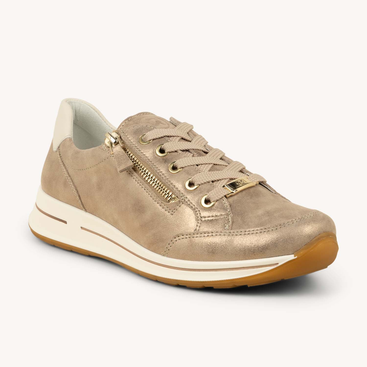 Baskets Femme ARA ALBIBI Or/Bronze