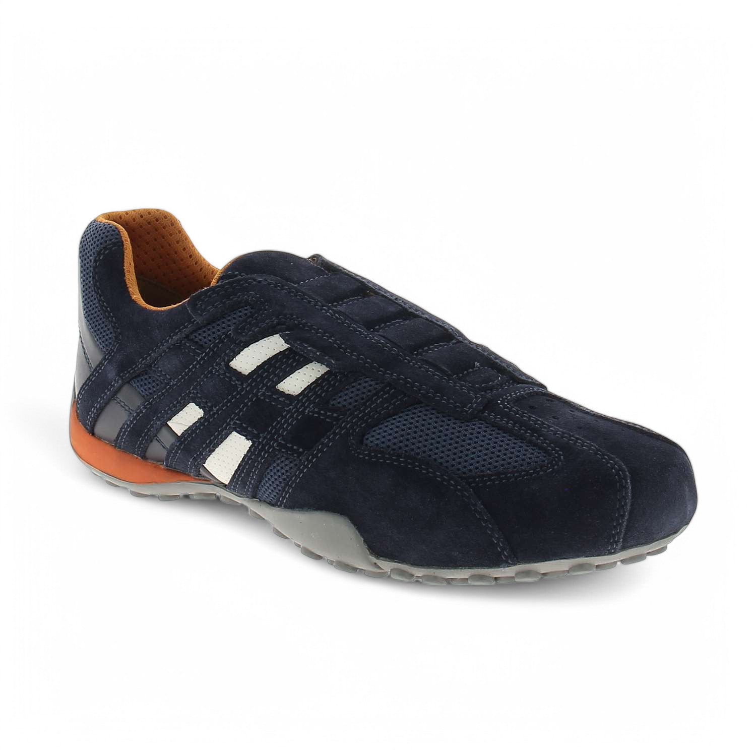 Baskets Homme GEOX SNAKE SLIP ON Bleu