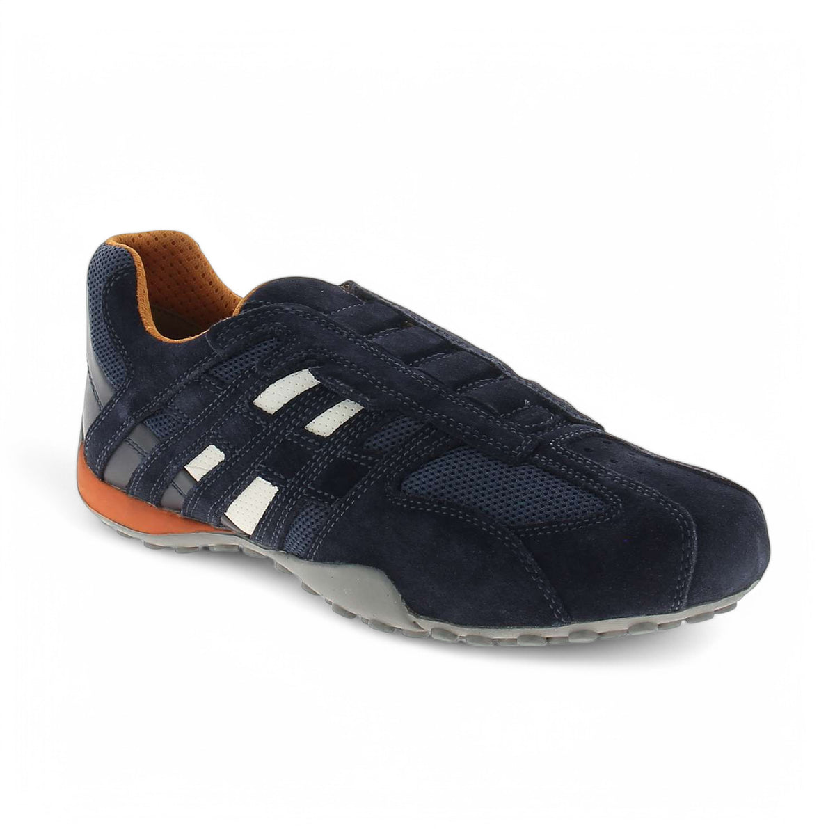 Baskets Homme GEOX SNAKE SLIP ON Bleu