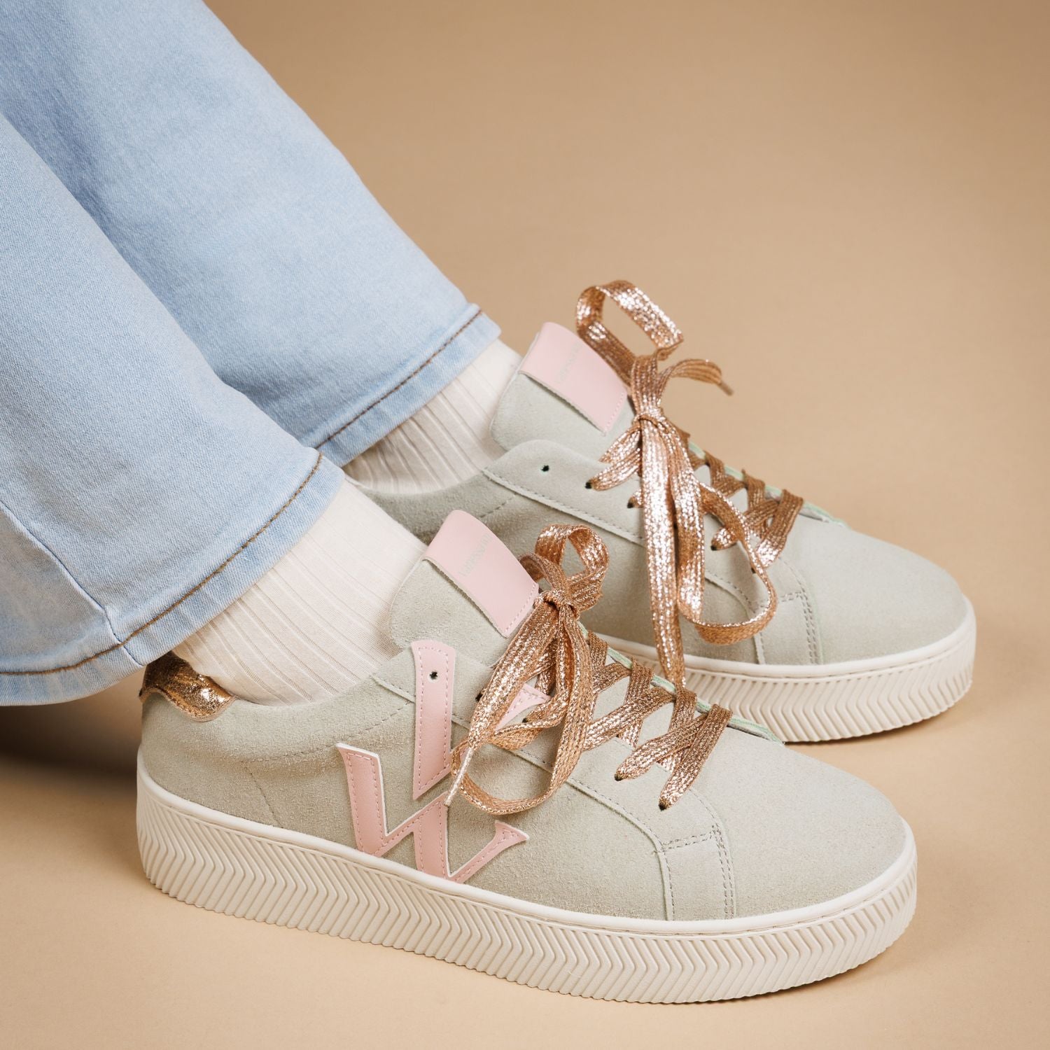 Baskets BK2840 JANE INITIALE VANESSA WU Femme Vert