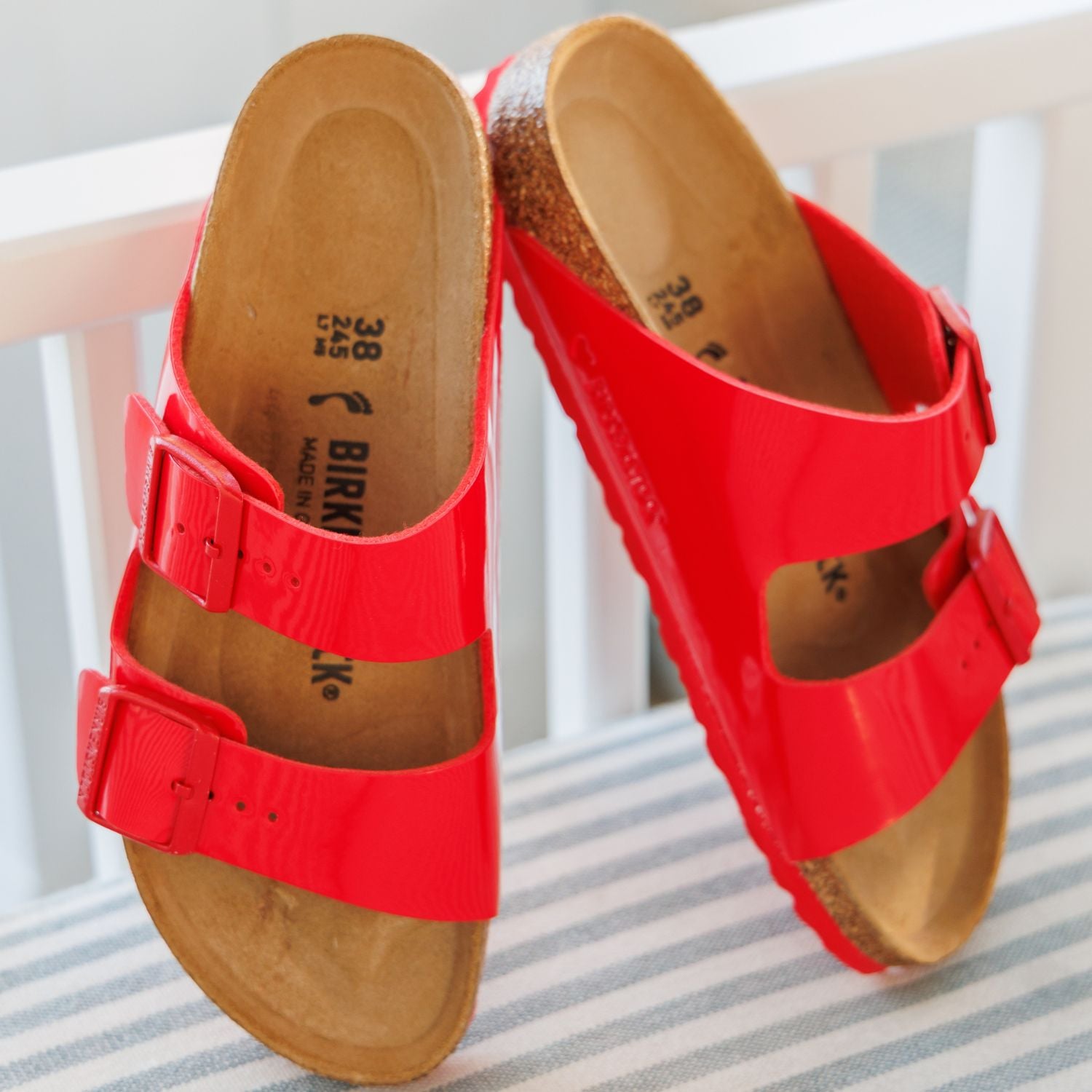 Mules ARIZONA BIRKENSTOCK Femme Rouge