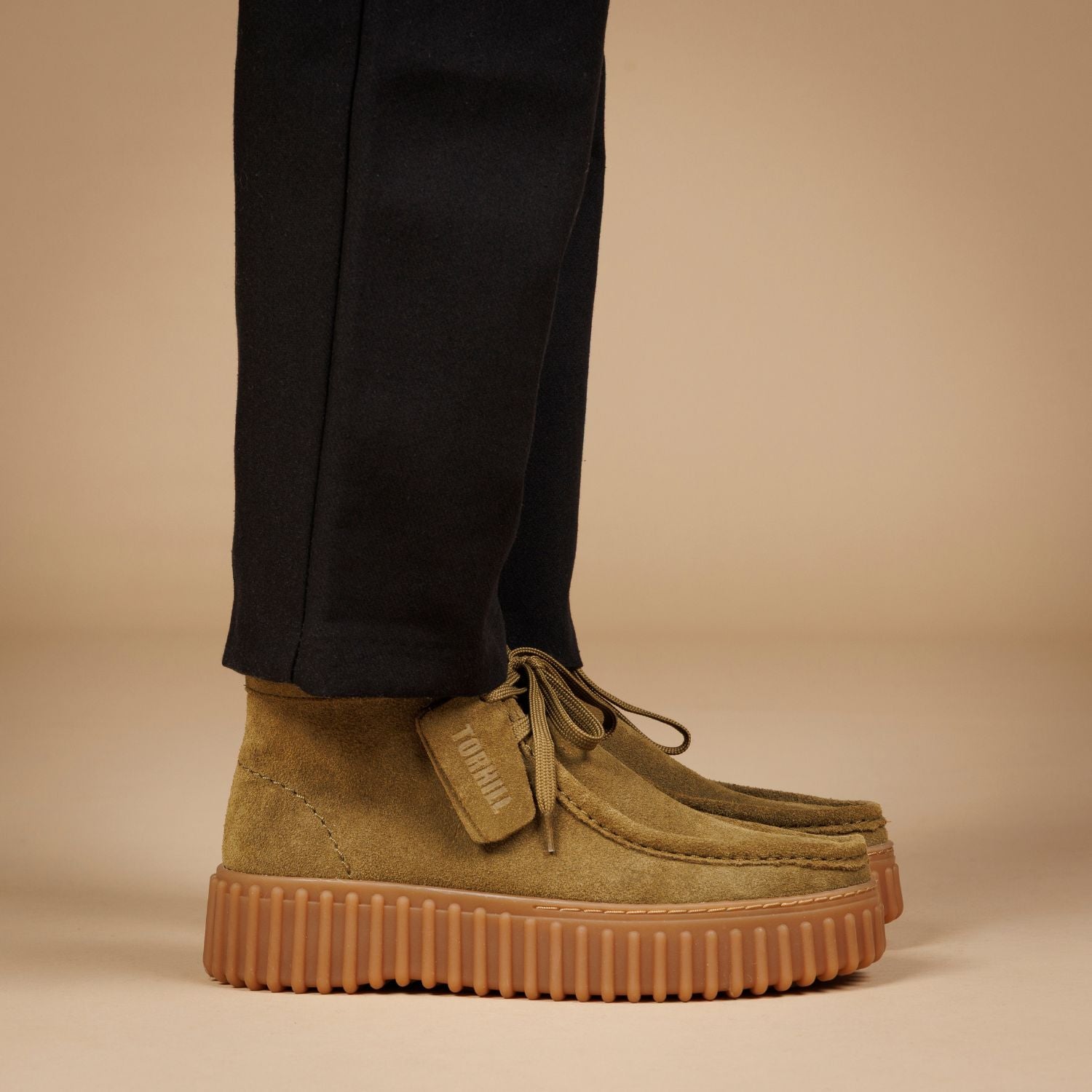 Derbies TORHILL MOSS CLARKS Femme Kaki