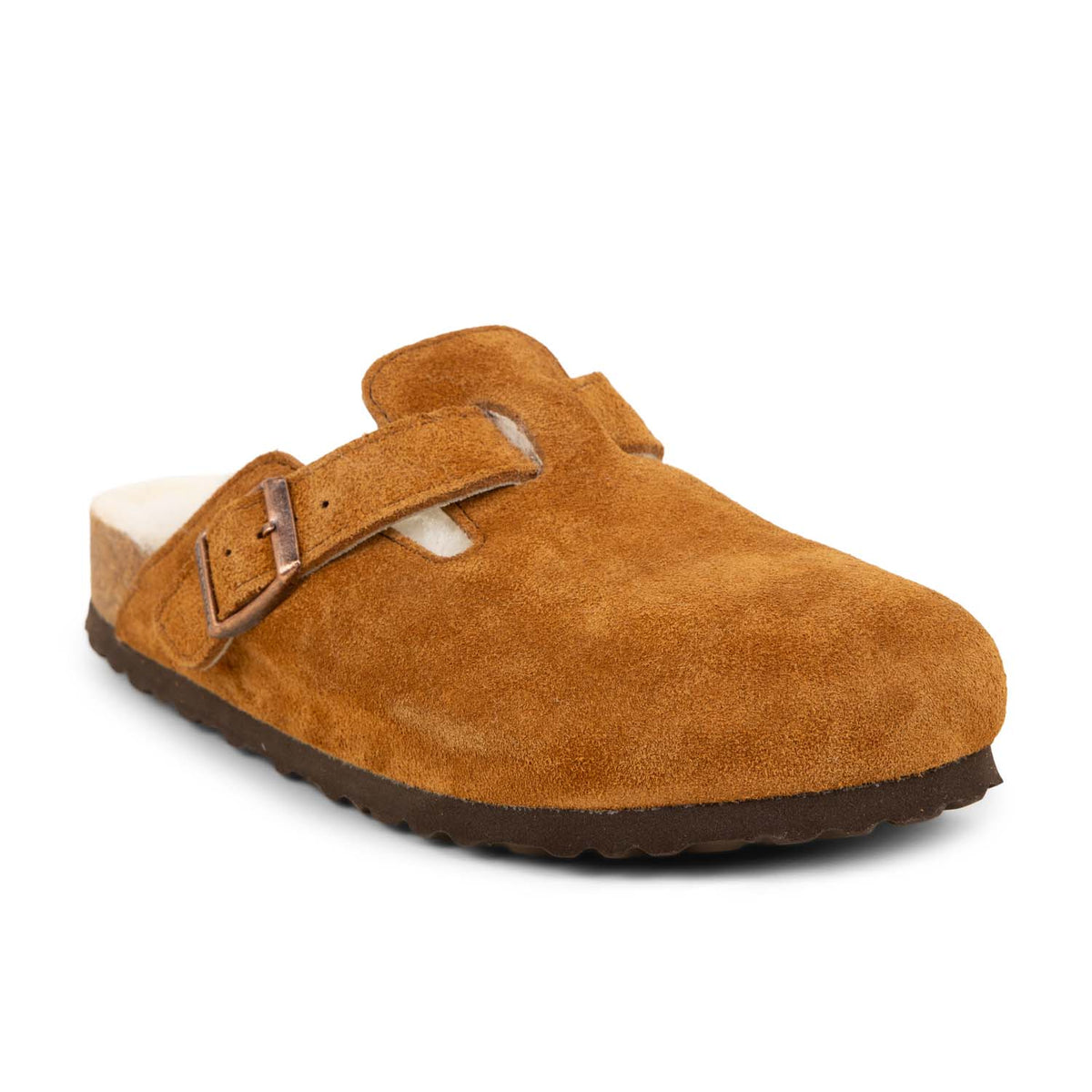 Mules Femme BIRKENSTOCK BOSTON SHERLING Marron