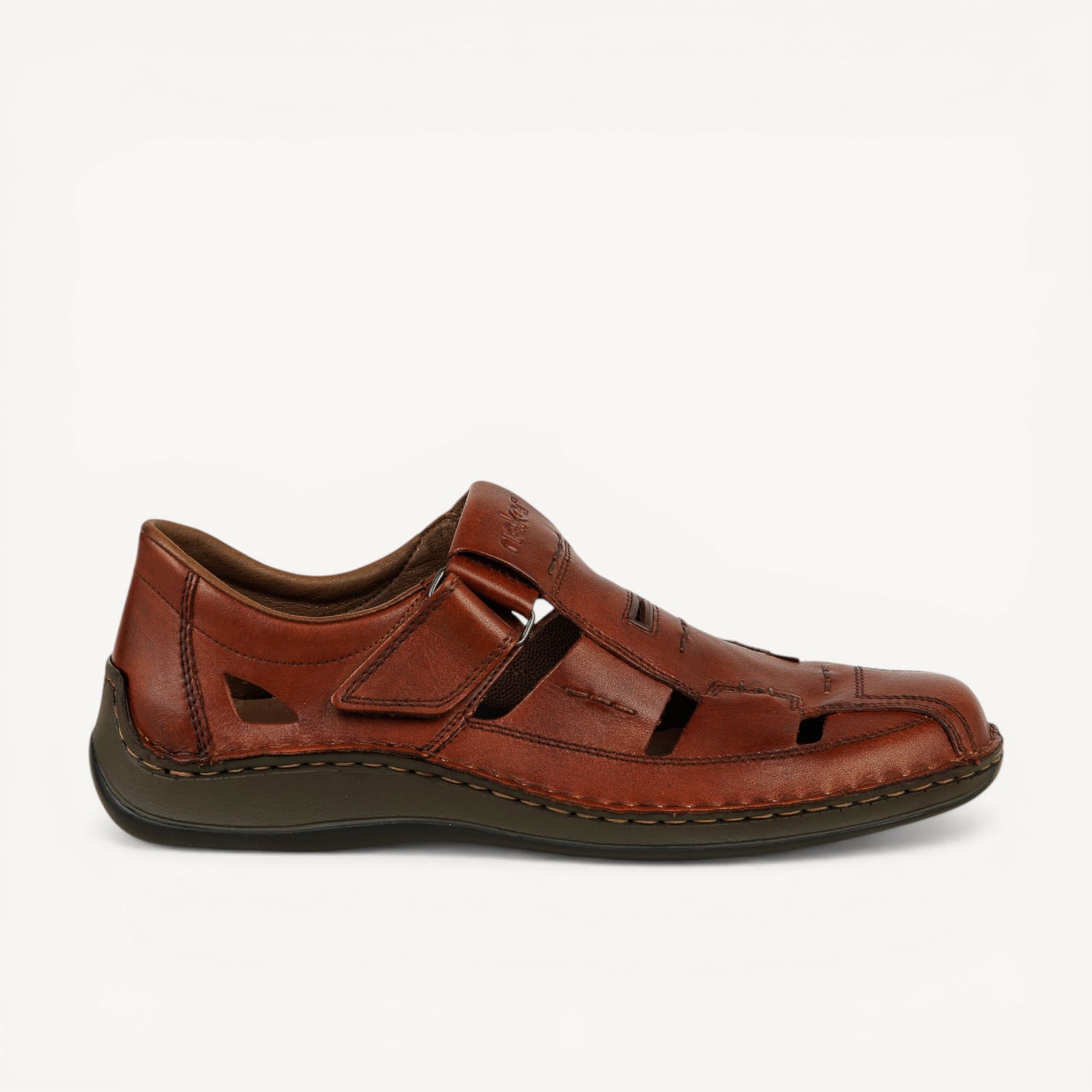 Sandales Homme RIEKER 05284 - RINOLD Marron