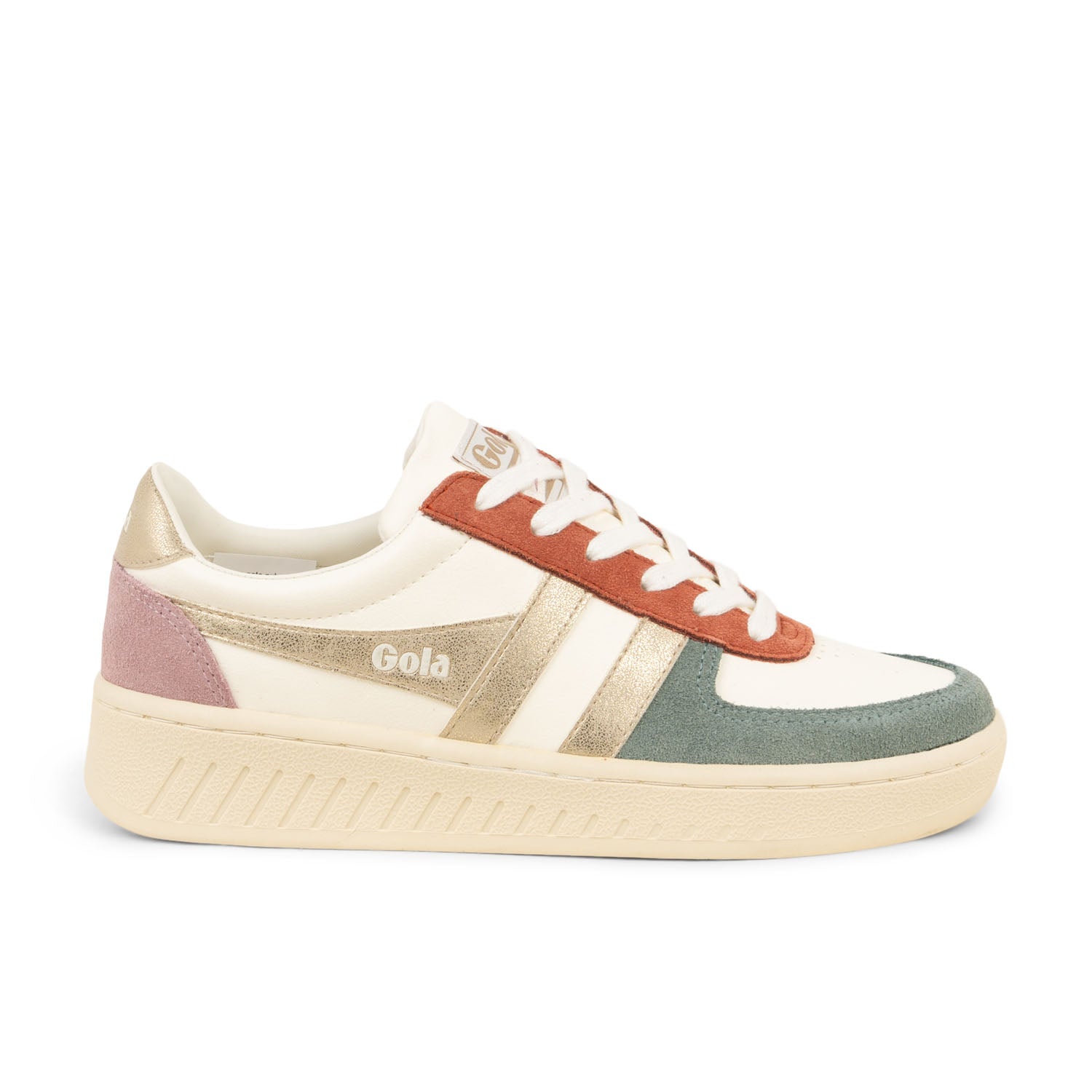 Baskets Femme GOLA GRAND SLAM QUADRANT Blanc