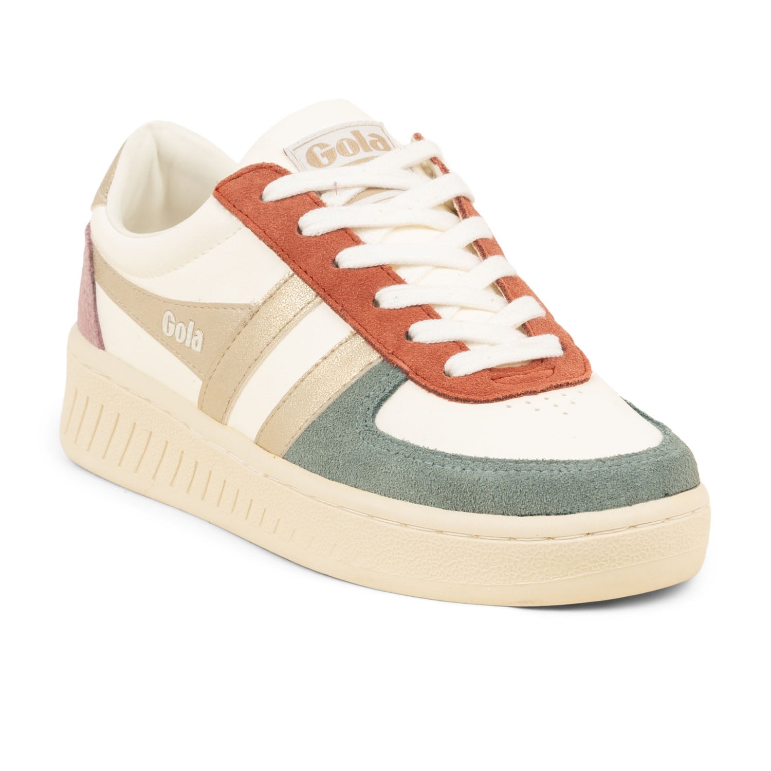 Baskets Femme GOLA GRAND SLAM QUADRANT Blanc