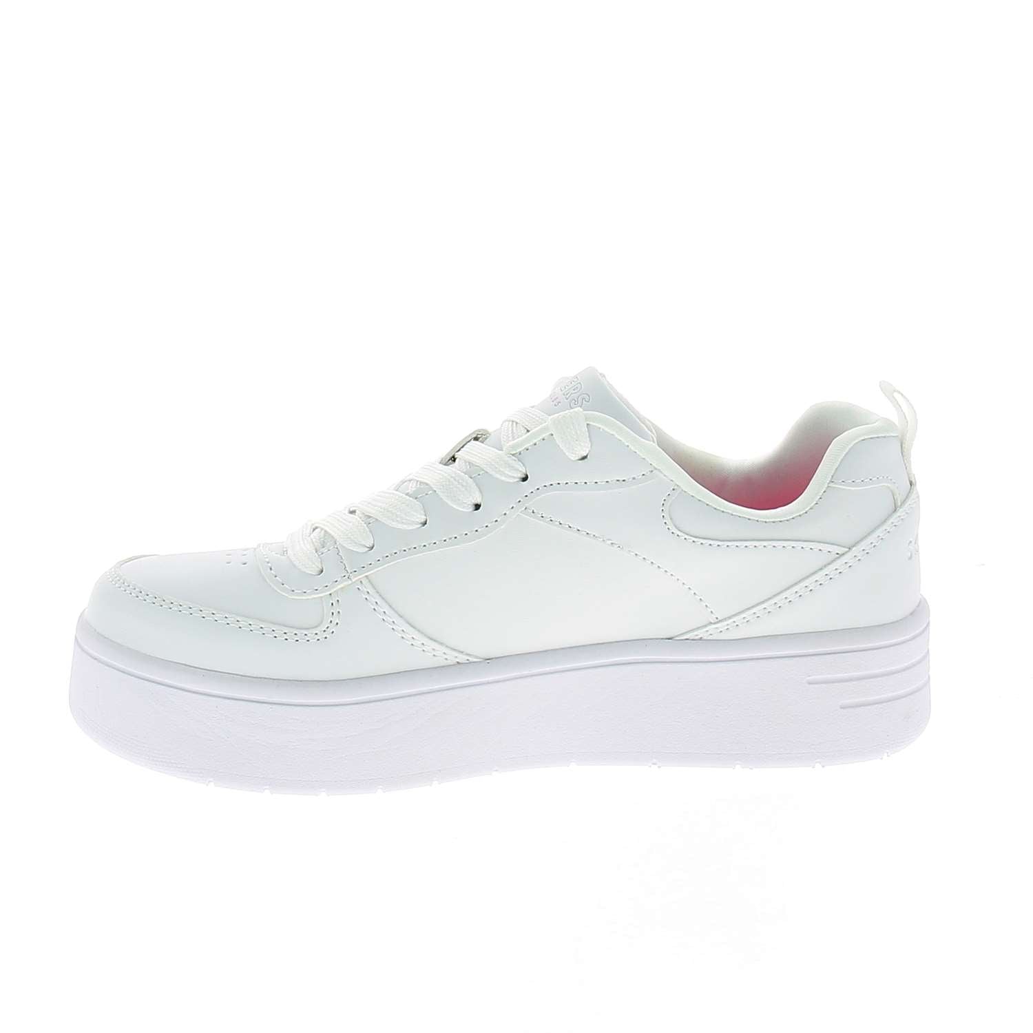 Baskets Enfant SKECHERS COURT HI Blanc