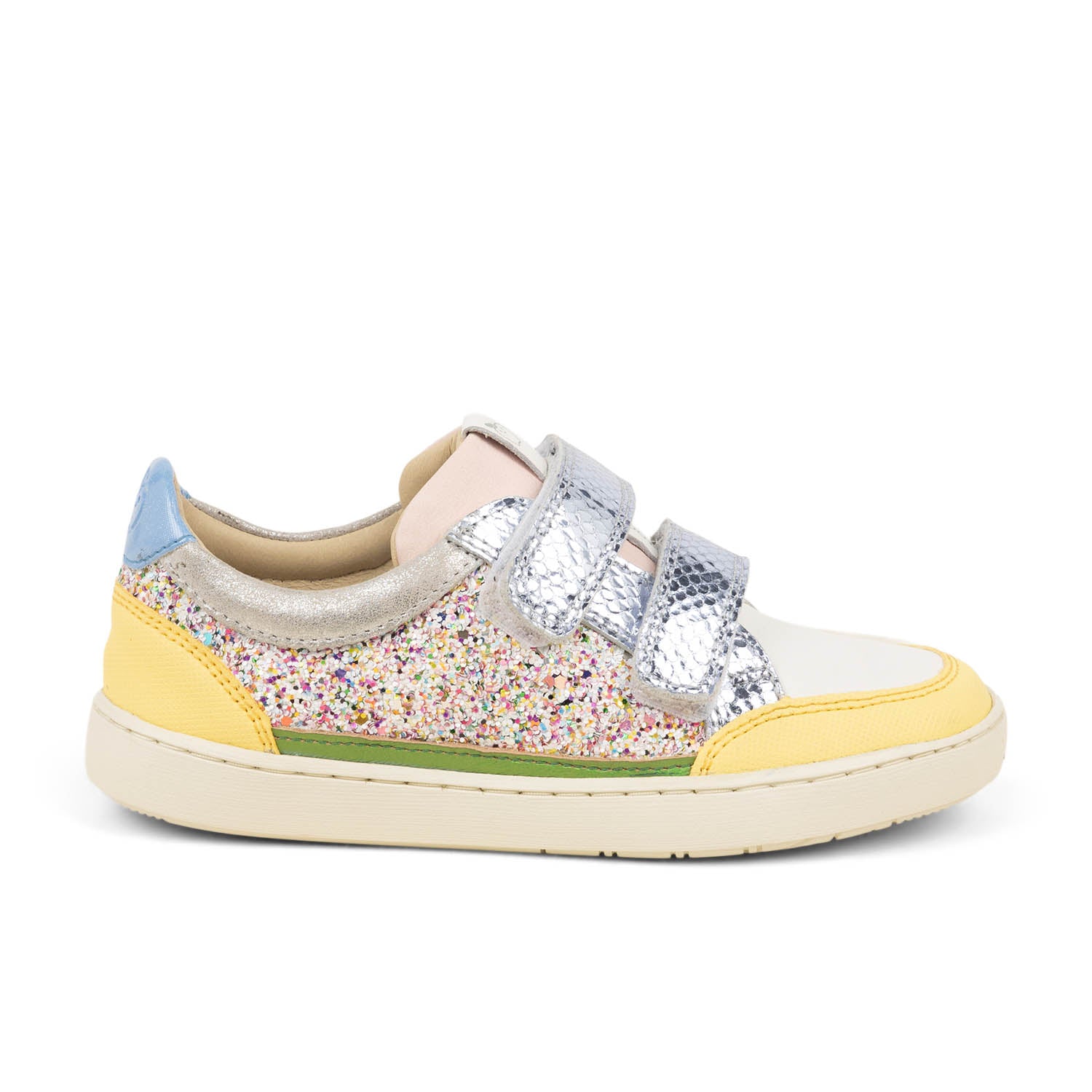 Baskets Enfant SHOO POM PLAY CO SCRATCH Blanc