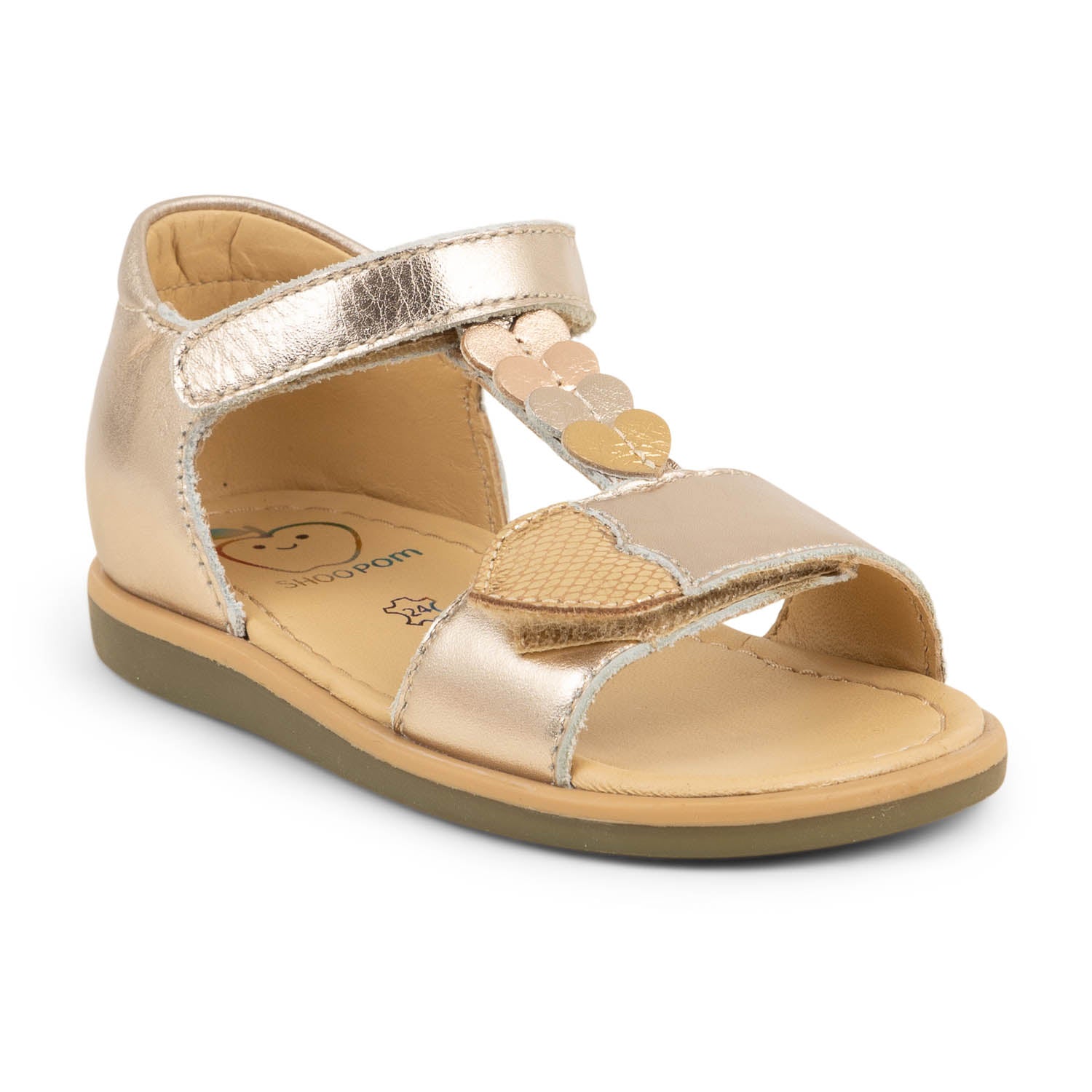 Sandales Enfant SHOO POM TITY XOXO Or/Bronze
