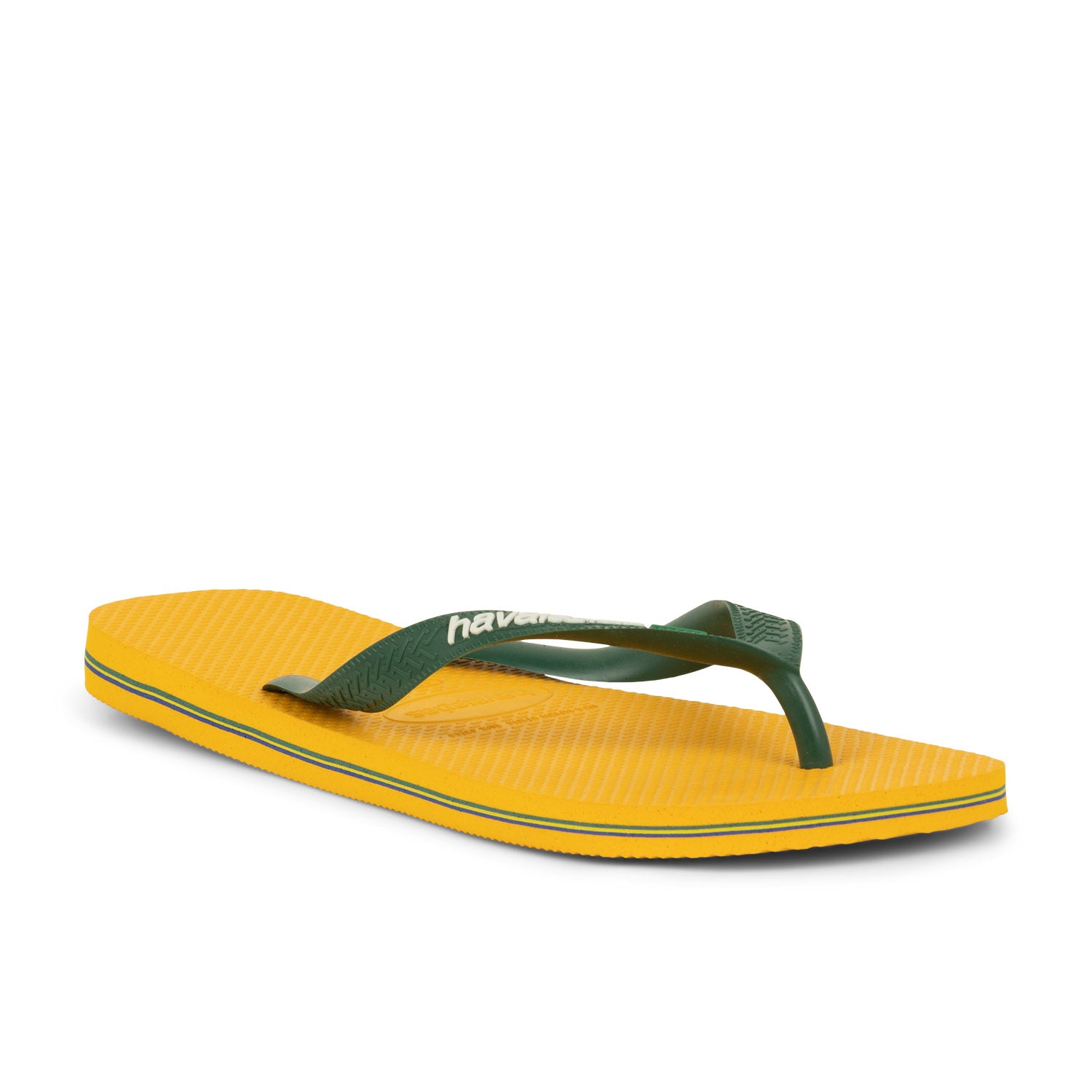 Tongs et Crocs Homme HAVAIANAS BRASIL LOGO H Jaune