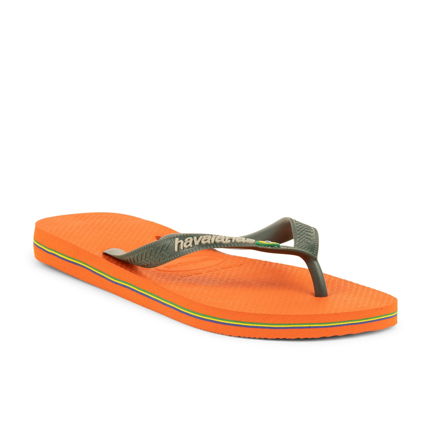 Tongs et Crocs Homme HAVAIANAS BRASIL LOGO H Orange