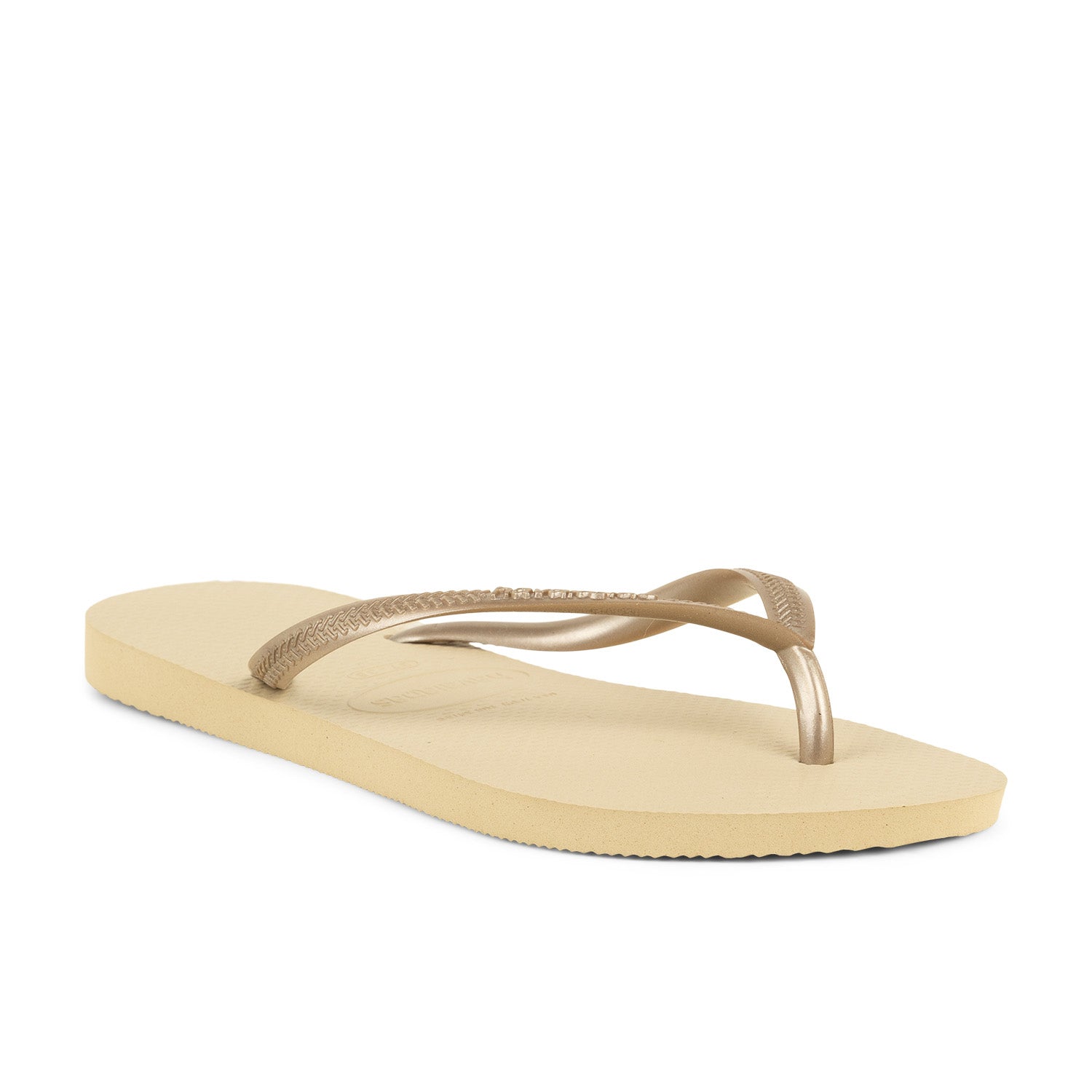 Tongs et crocs Femme HAVAIANAS SLIM F Or/Bronze