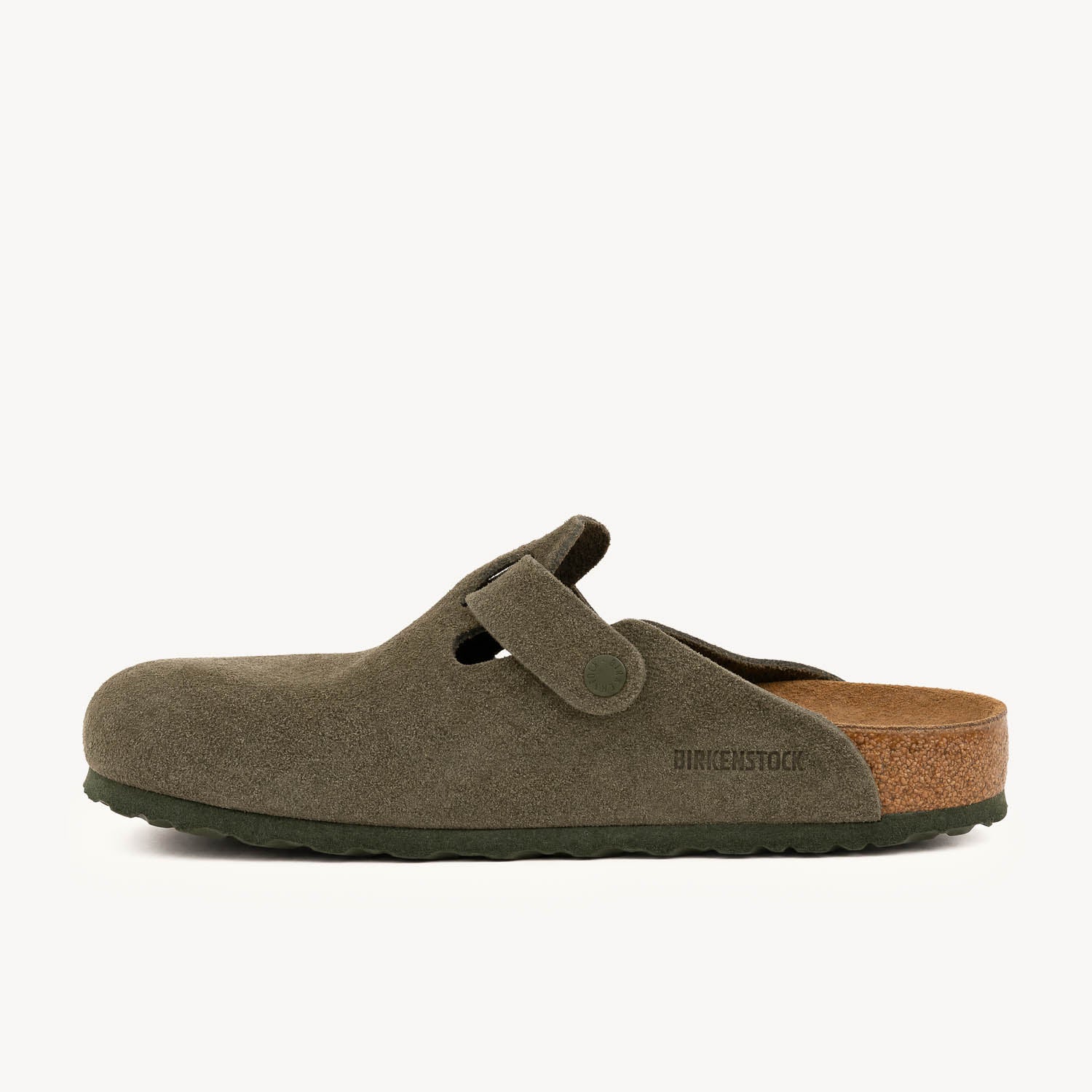 Sandales Homme BIRKENSTOCK BOSTON SUEDE Vert