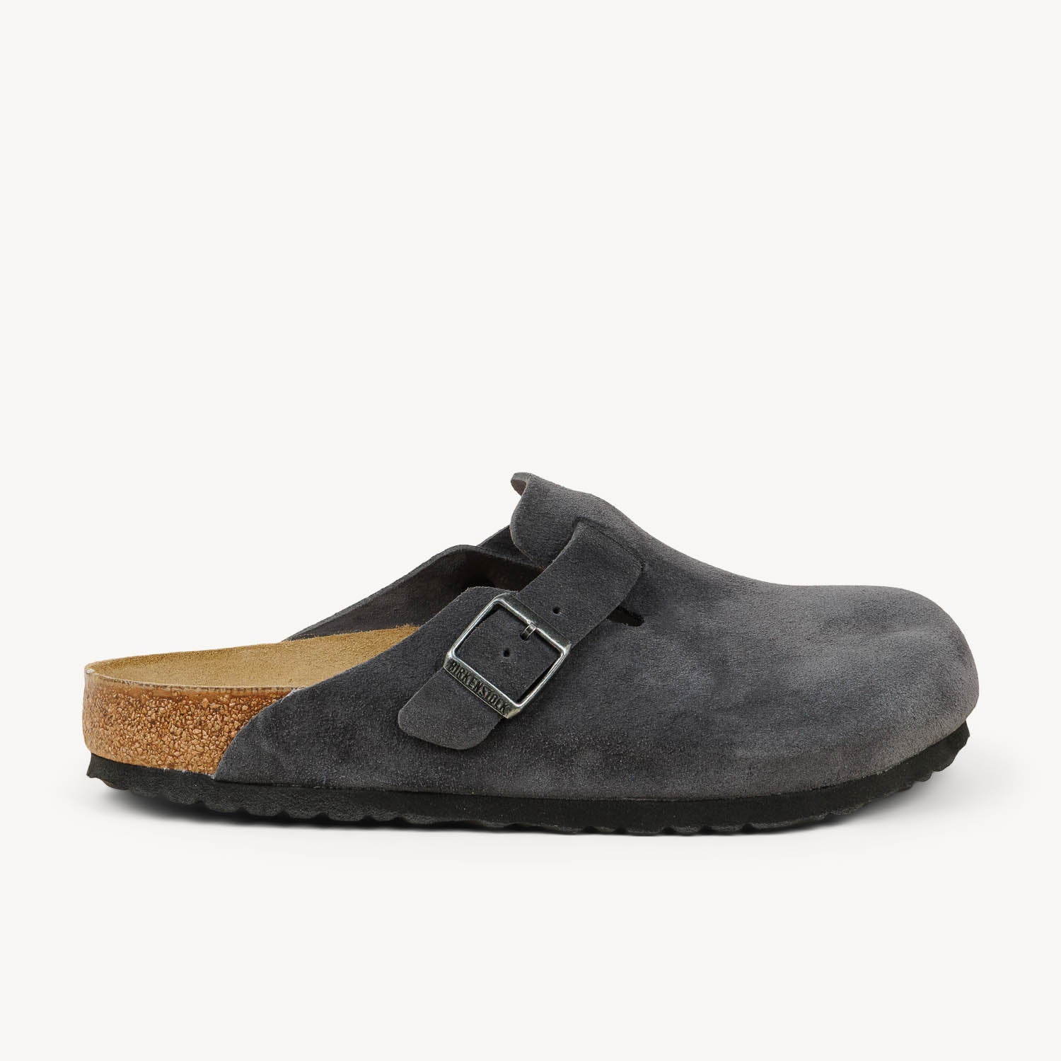Sandales Homme BIRKENSTOCK BOSTON SUEDE Gris