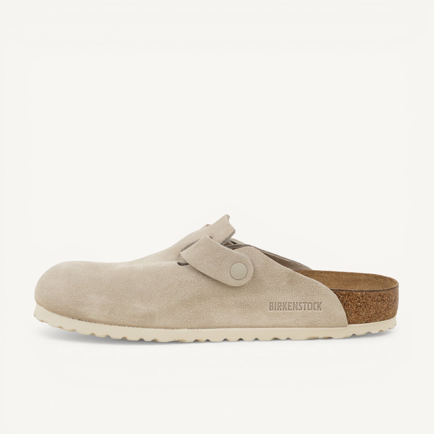 Sandales Homme BIRKENSTOCK BOSTON SUEDE Blanc