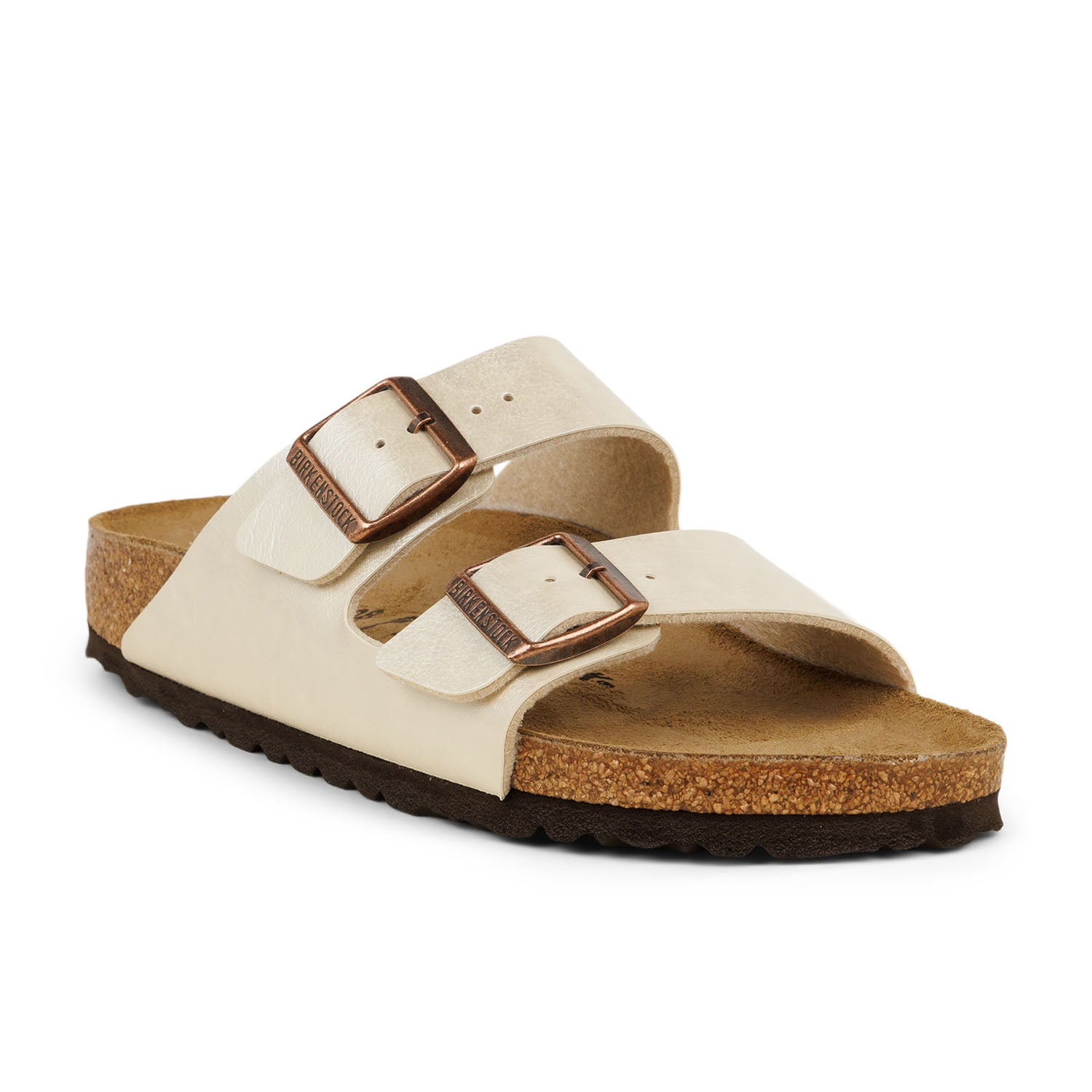 Mules Femme BIRKENSTOCK ARIZONA BF GRACEFUL WHITE PEARL Blanc
