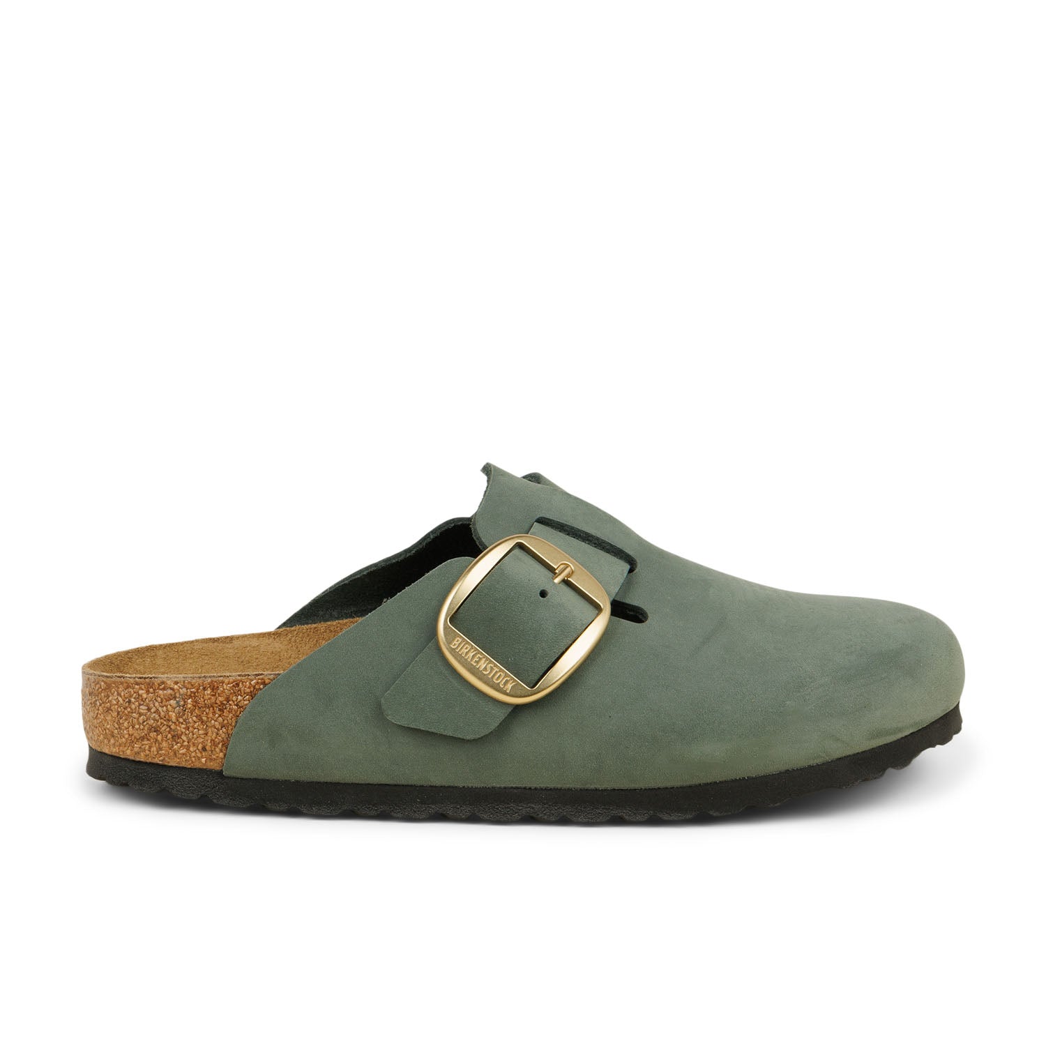 Mules Femme BIRKENSTOCK BOSTON BB NUBUCK Vert