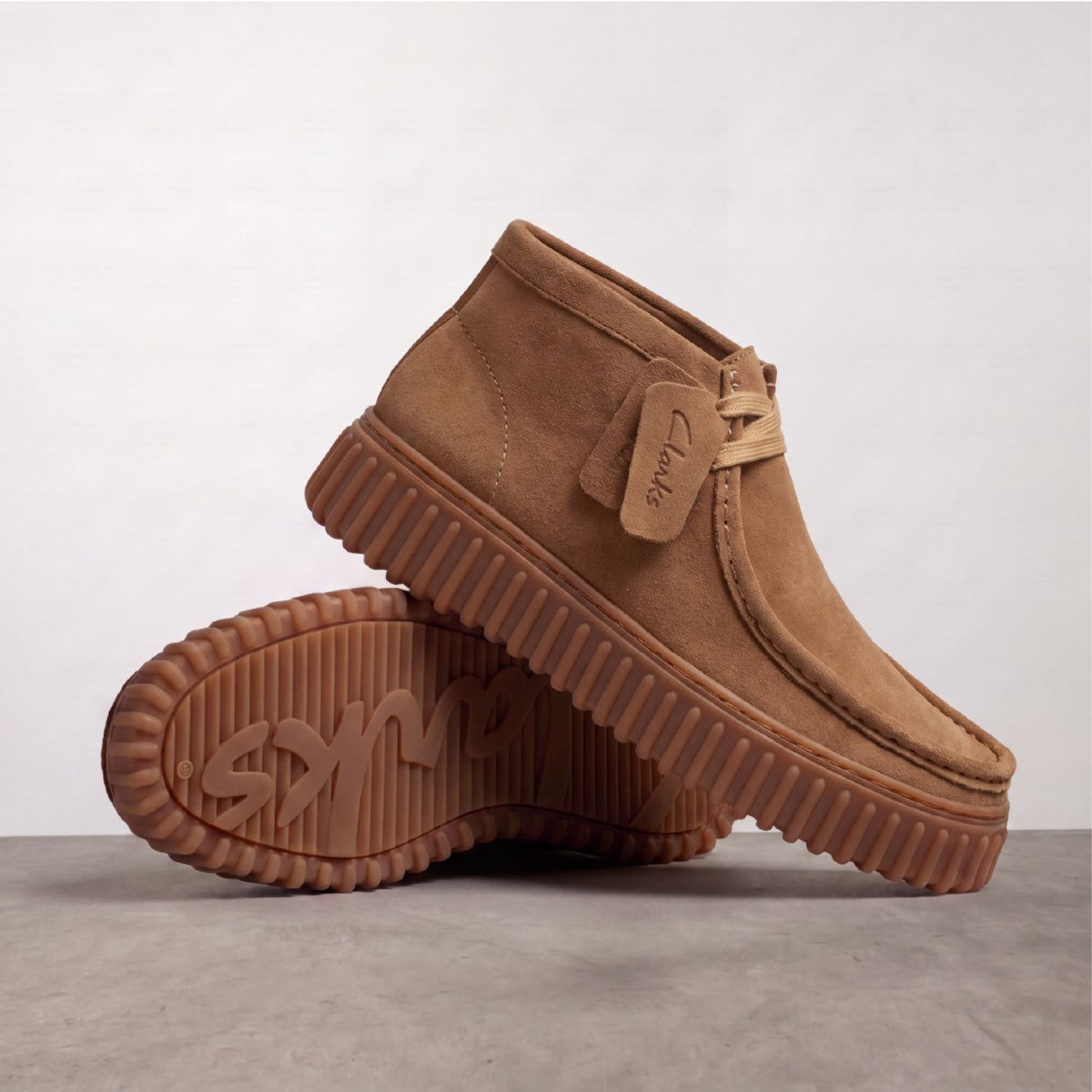 Derbies et Richelieus Homme CLARKS TORHILL HIGH Marron
