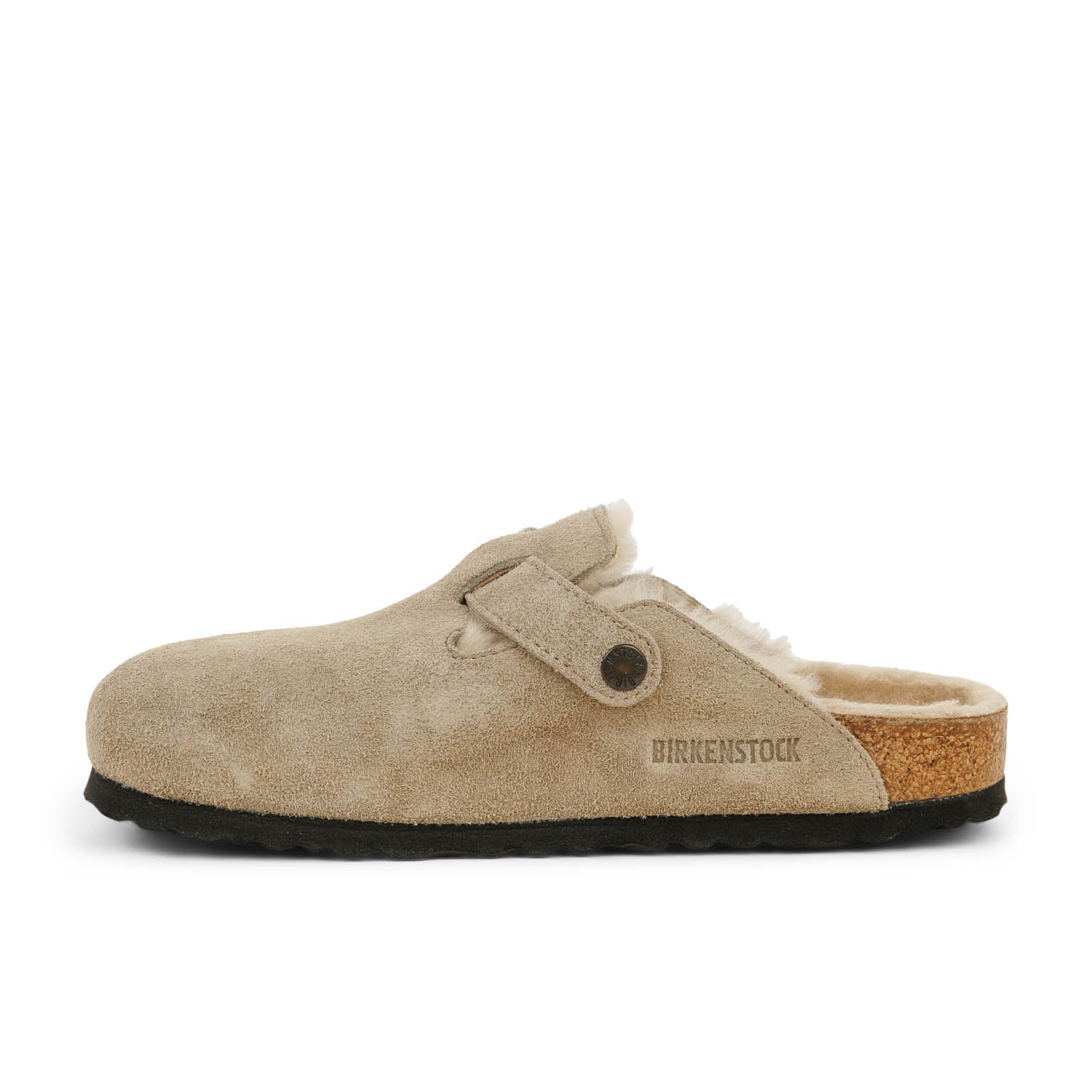Mules Femme BIRKENSTOCK BOSTON SHEARLING Beige