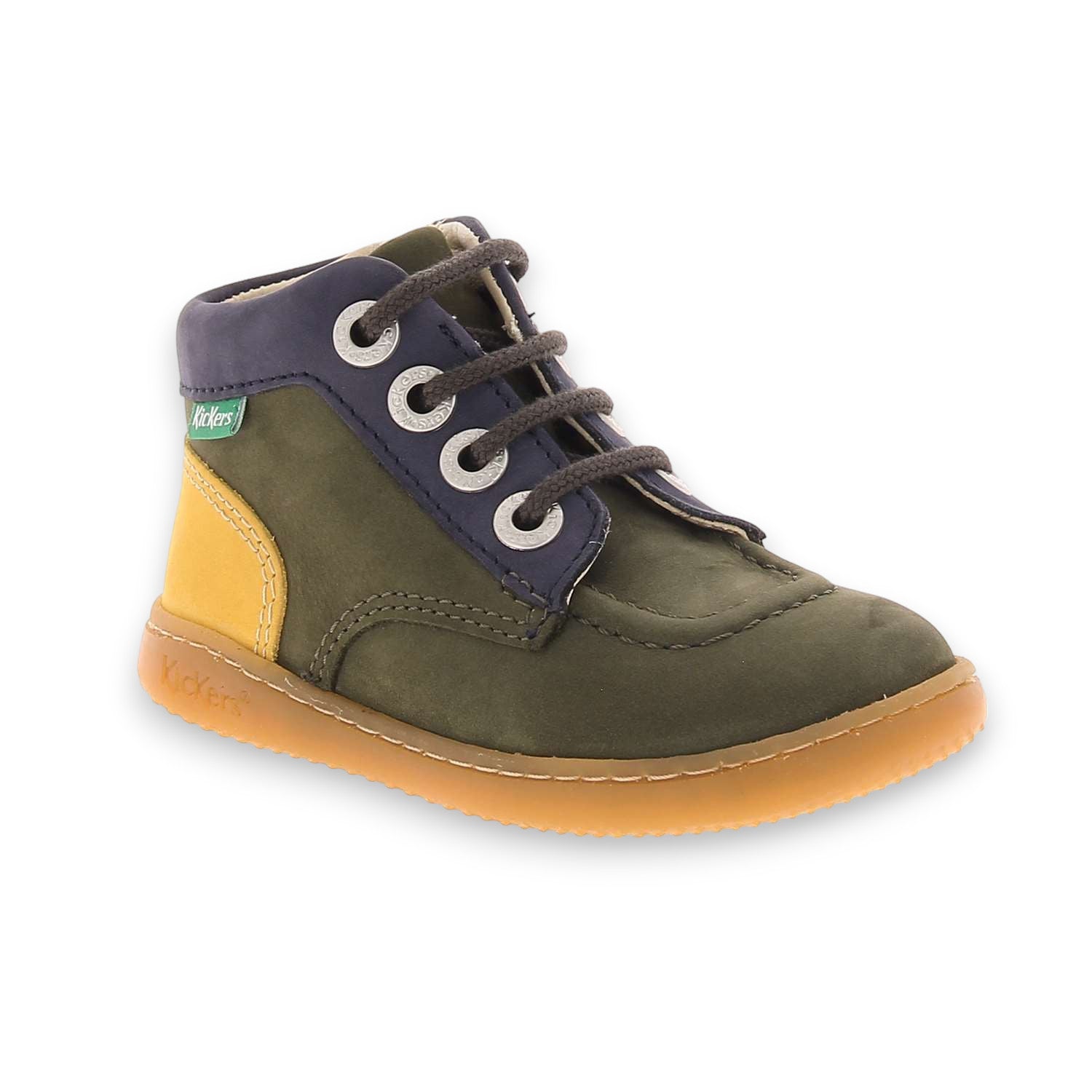 Chaussures montantes Enfant KICKERS KICKICONIC Kaki