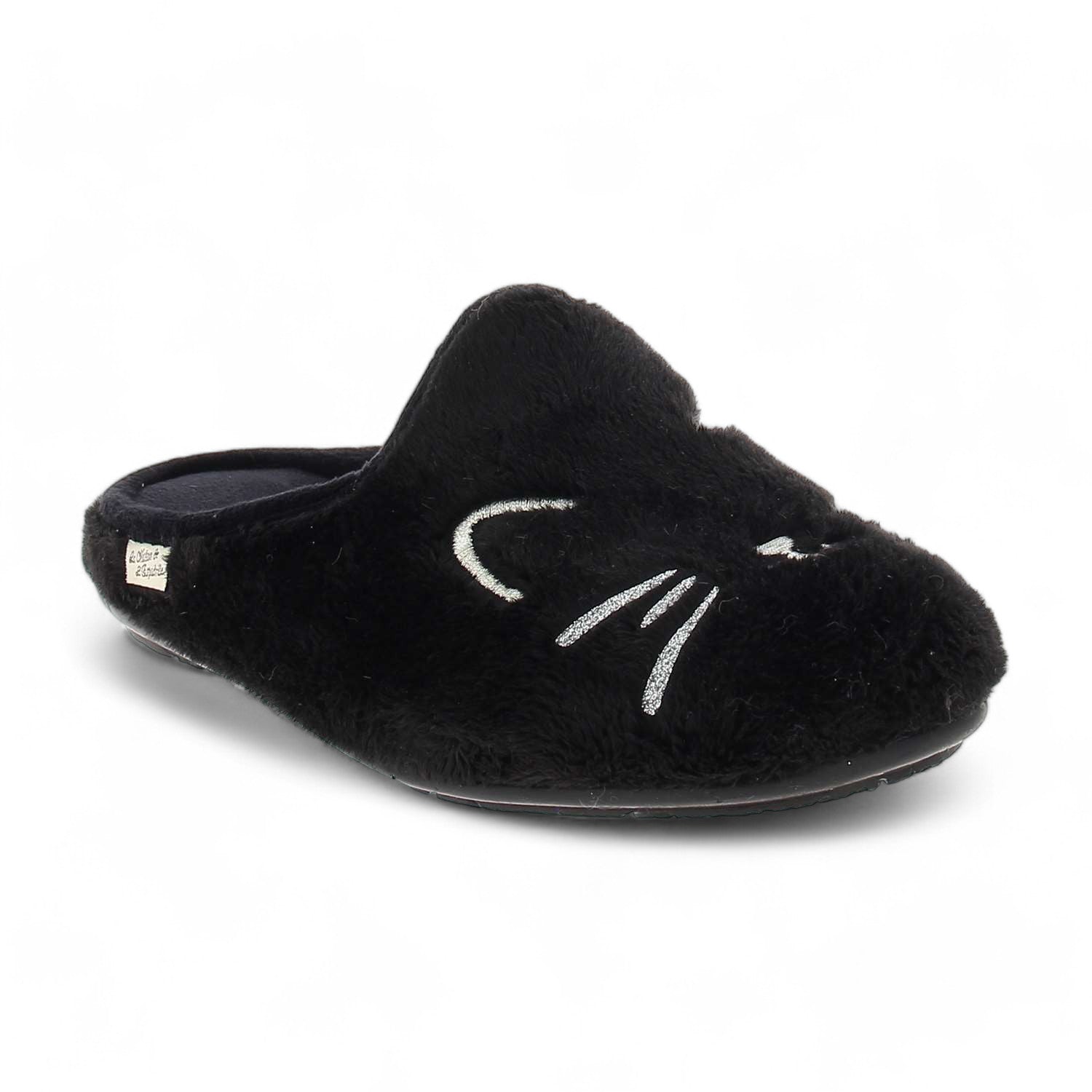 Chaussons Femme LA MAISON DE L'ESPADRILLE LAMULKITY Noir