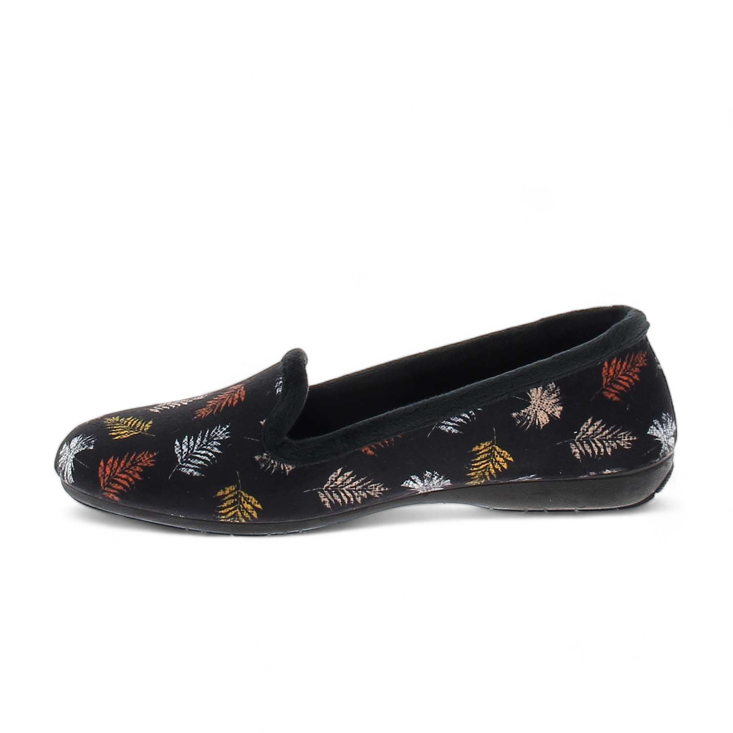 Chaussons Femme LA MAISON DE L'ESPADRILLE LAFEUILLE Noir
