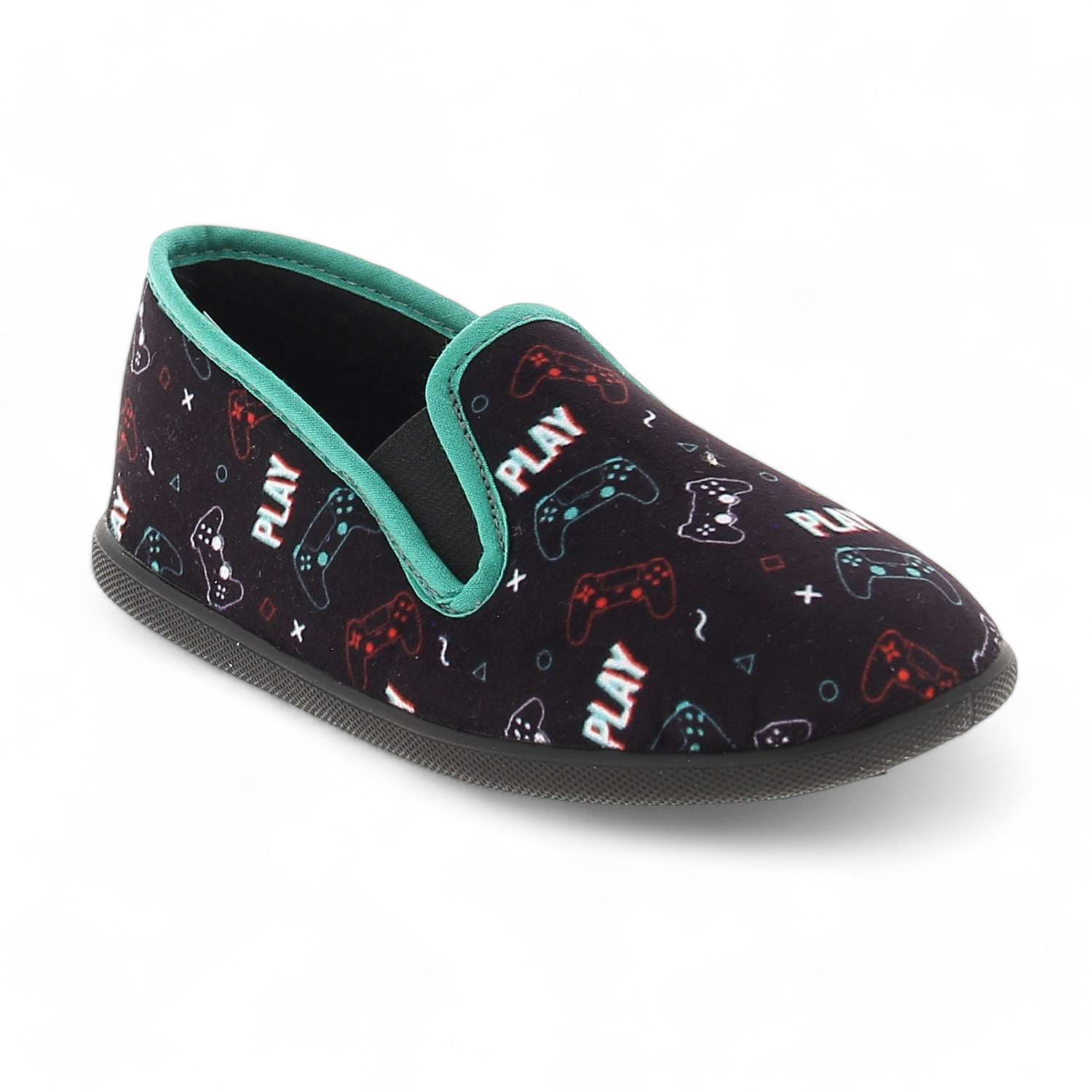 Chaussons Enfant BOSSI PLAYSTATION Noir